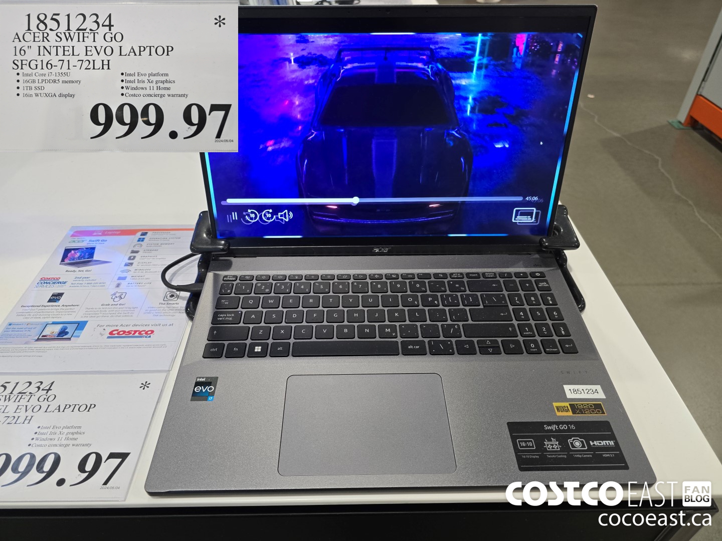 1851234 ACER SWIFT GO 16