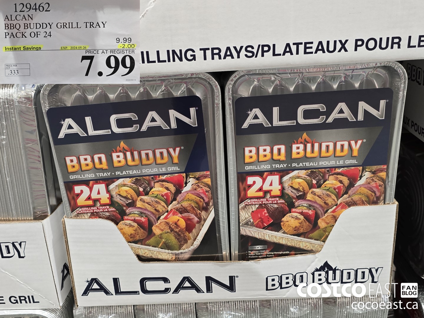 129462 ALCAN BBQ BUDDY GRILL TRAY Pack of 24 ($2.00 INSTANT SAVINGS EXPIRES ON 2024-05-26) $7.99