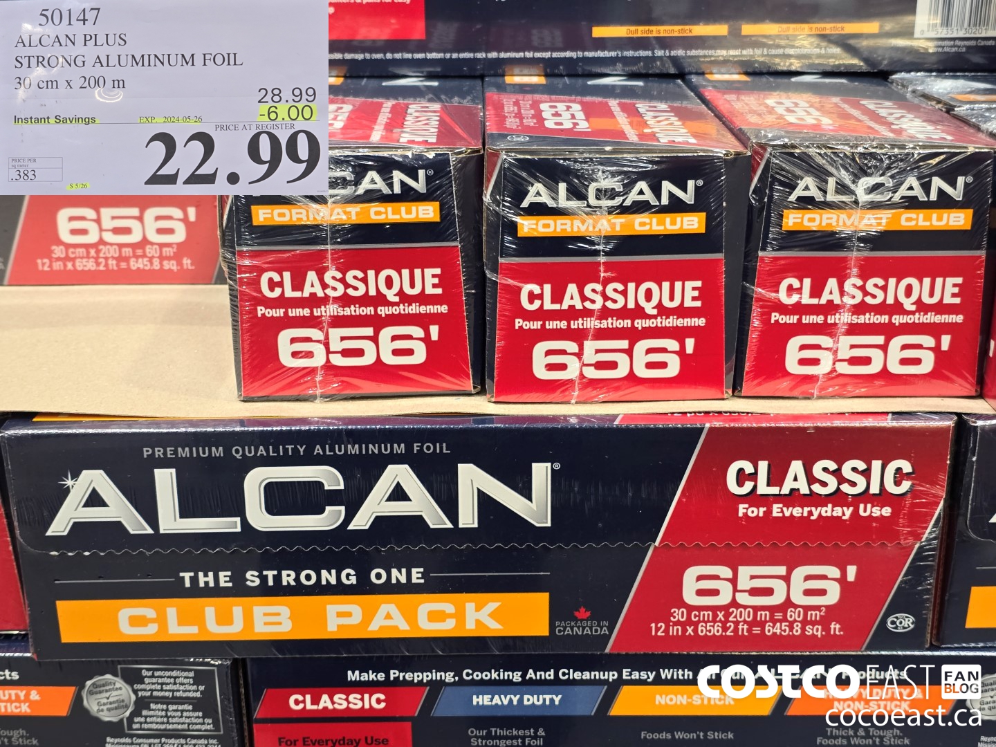 50147 ALCAN PLUS STRONG ALUMUNUM FOIL 30 cm x 200 m 2024-05-026 $22.99