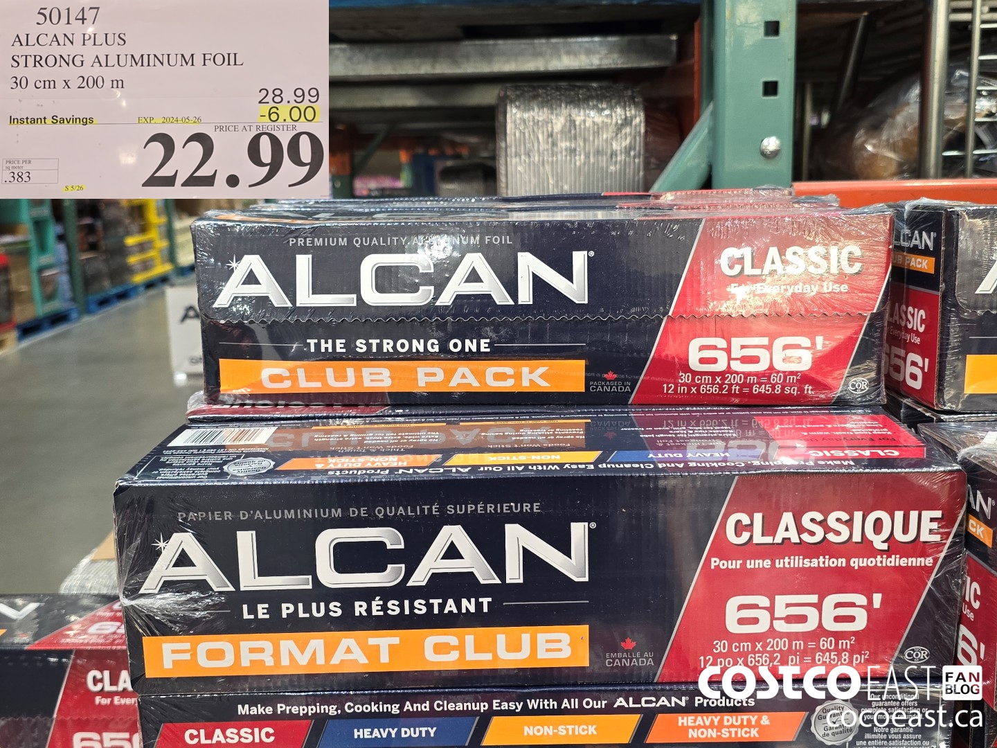 50147 ALCAN PLUS STRONG ALUMUNUM FOIL 30 cm x 200 m ($6.00 INSTANT SAVINGS EXPIRES ON 2024-05-26) $22.99