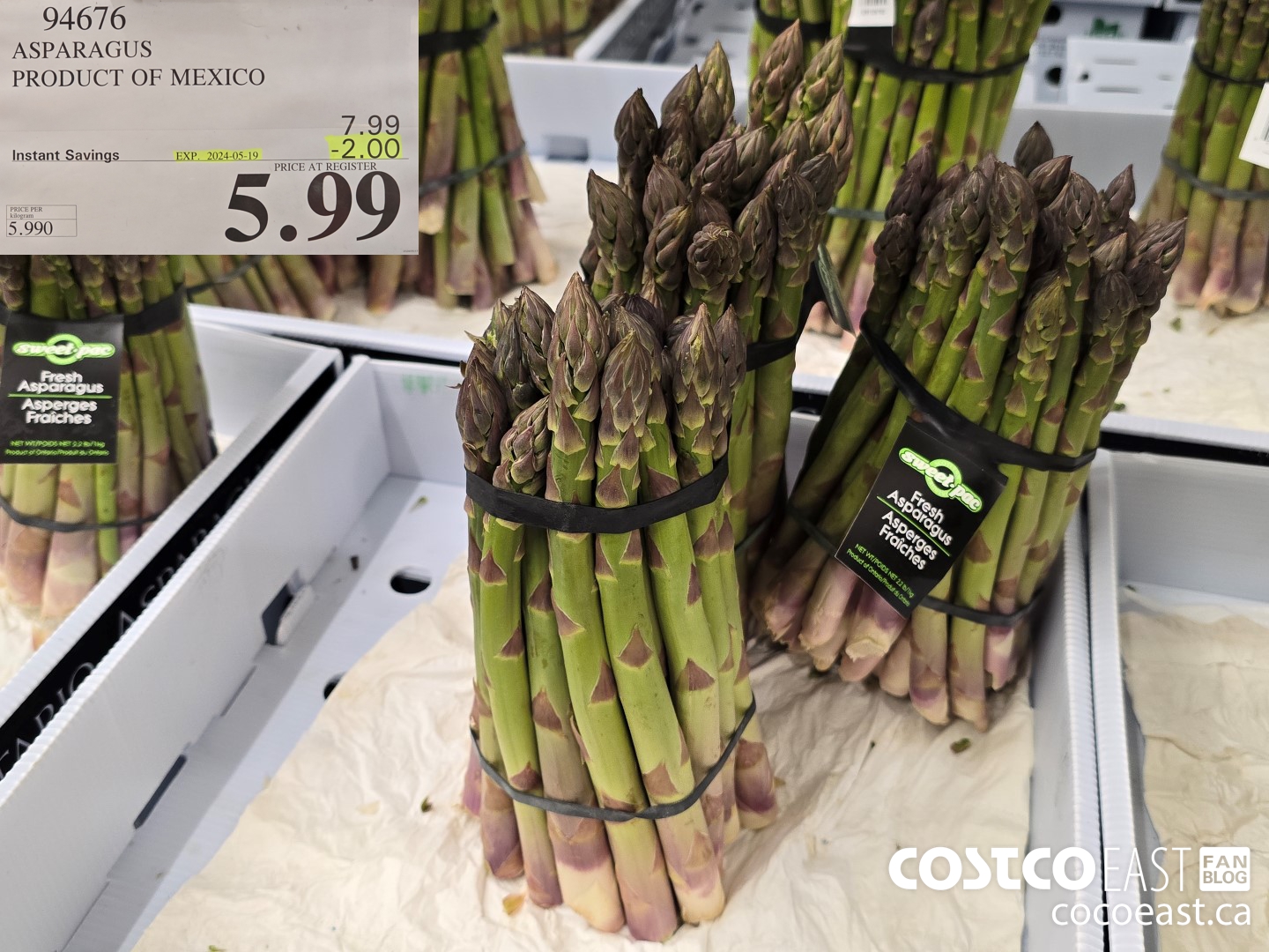 94676 ASPARAGUS PRODUCT OF MEXICO ($2.00 INSTANT SAVINGS EXPIRES ON 2024-05-19) $5.99