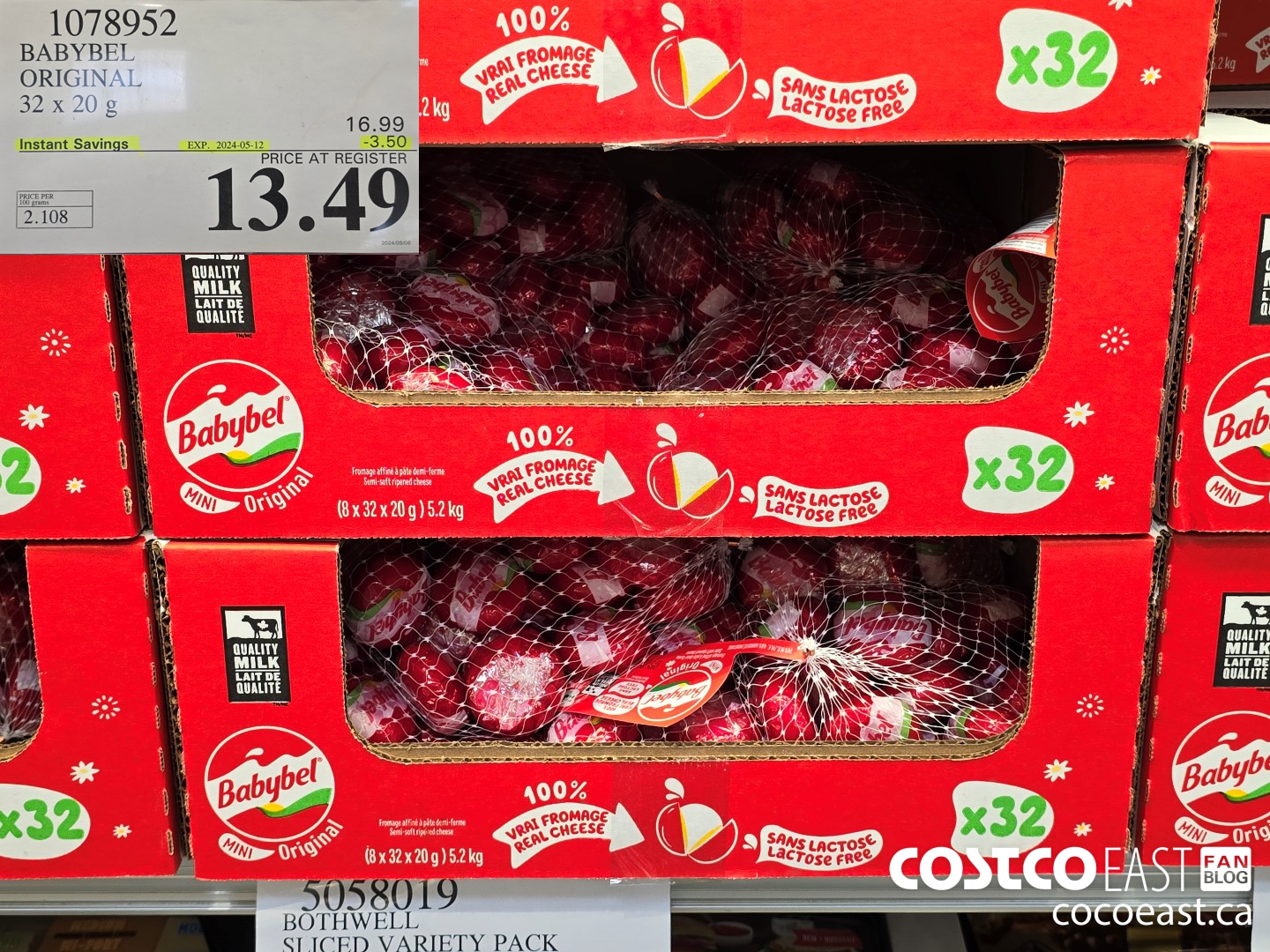 1078952 BABYBEL ORIGINAL 32 x 20 G ($3.50 INSTANT SAVINGS EXPIRES ON 2024-04-17) $13.49