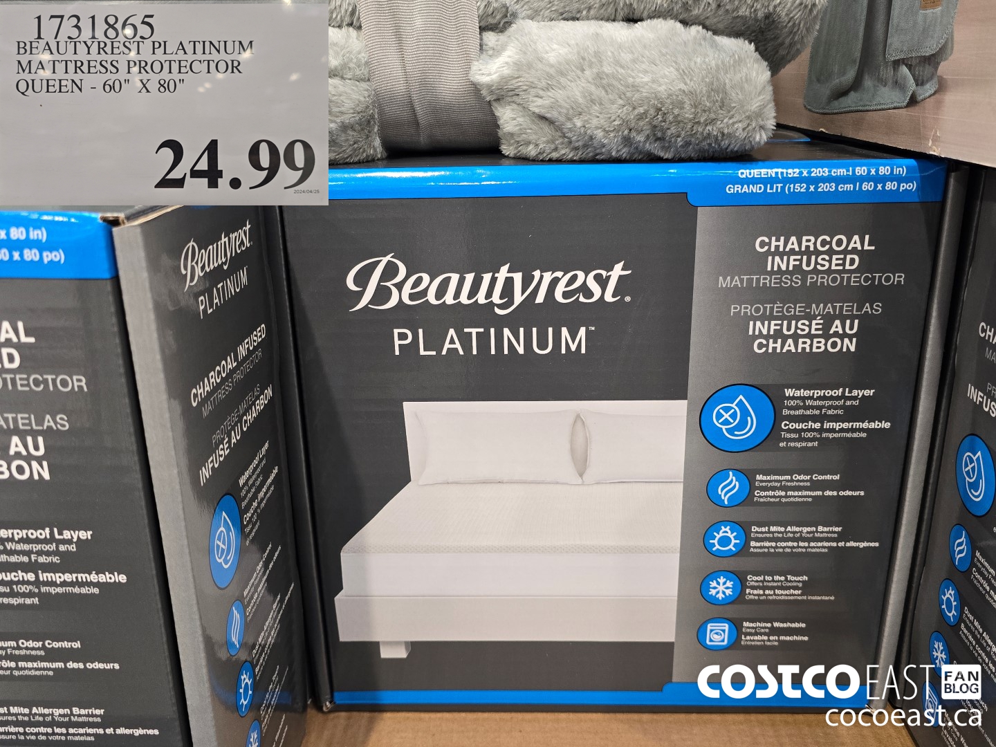 1731865 BEAUTYREST PLATINUM MATTRESS PROTECTOR QUEEN - 60