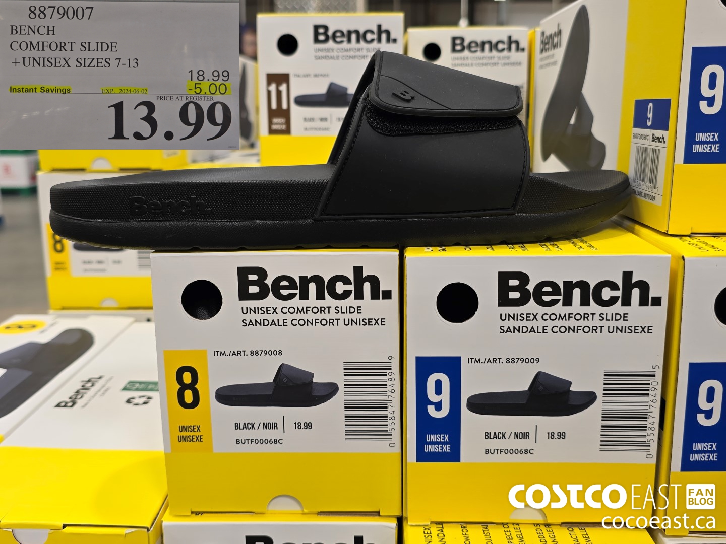 8879007 BENCH COMFORT SLIDE +MENS SIZES 7-13 ($5.00 INSTANT SAVINGS EXPIRES ON 2024-06-02) $13.99