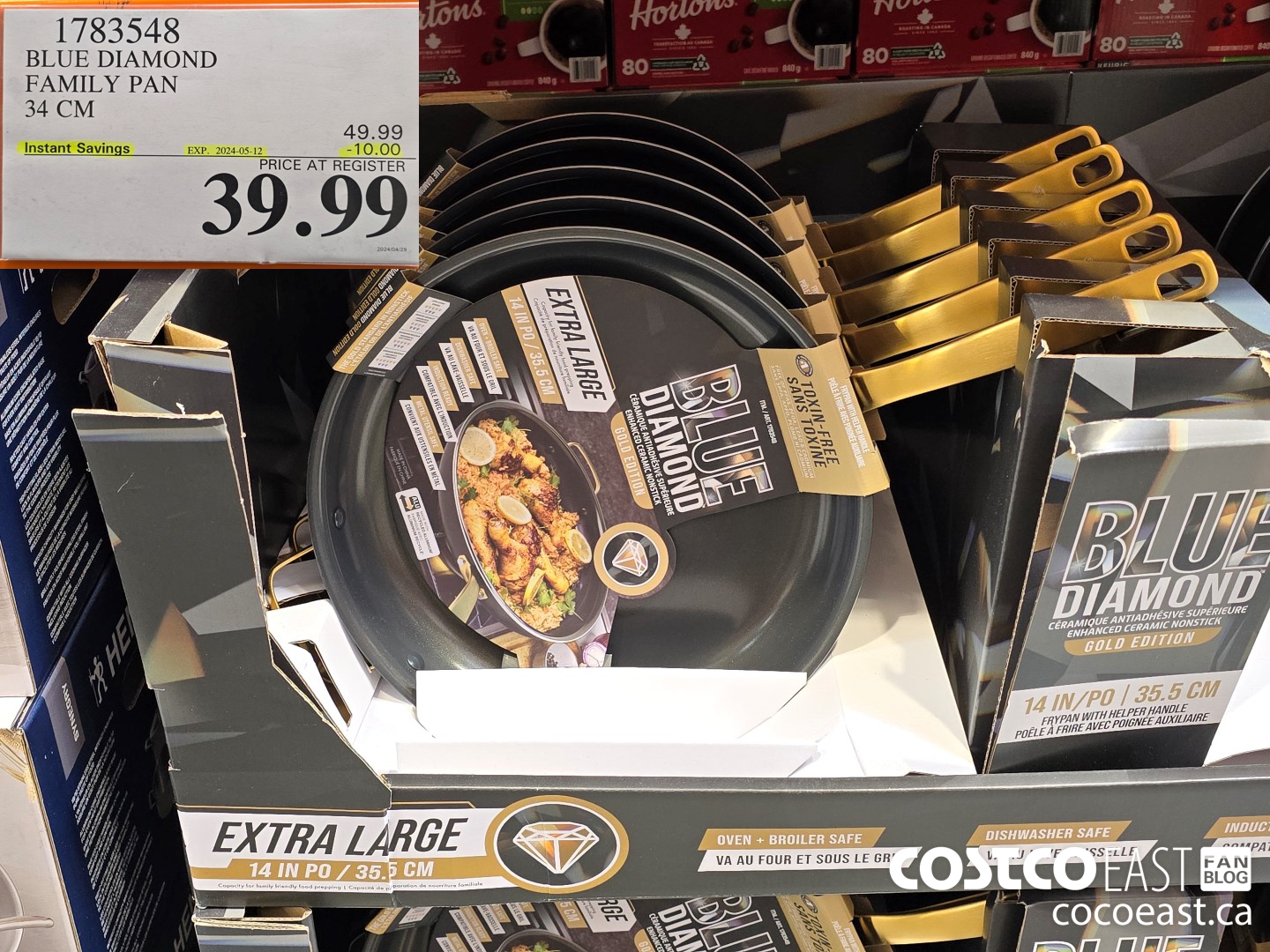 1783548 BLUE DIAMOND FAMILY PAN 34 CM ($10.00 INSTANT SAVINGS EXPIRES ON 2024-05-12) $39.99