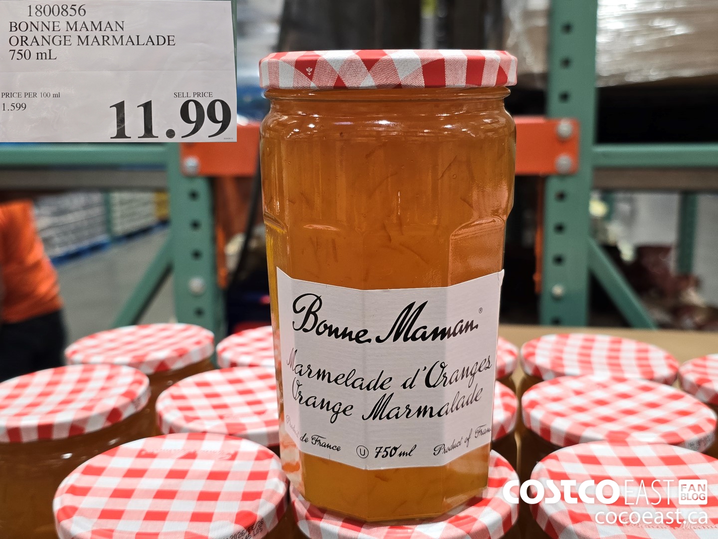1800856 BONNE MAMAN ORANGE MARMALADE 750 mL $11.99