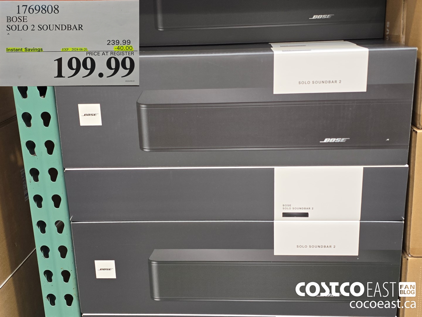 1769808 BOSE SOLO 2 SOUNDBAR ($40.00 INSTANT SAVINGS EXPIRES ON 2024-06-20) $199.99