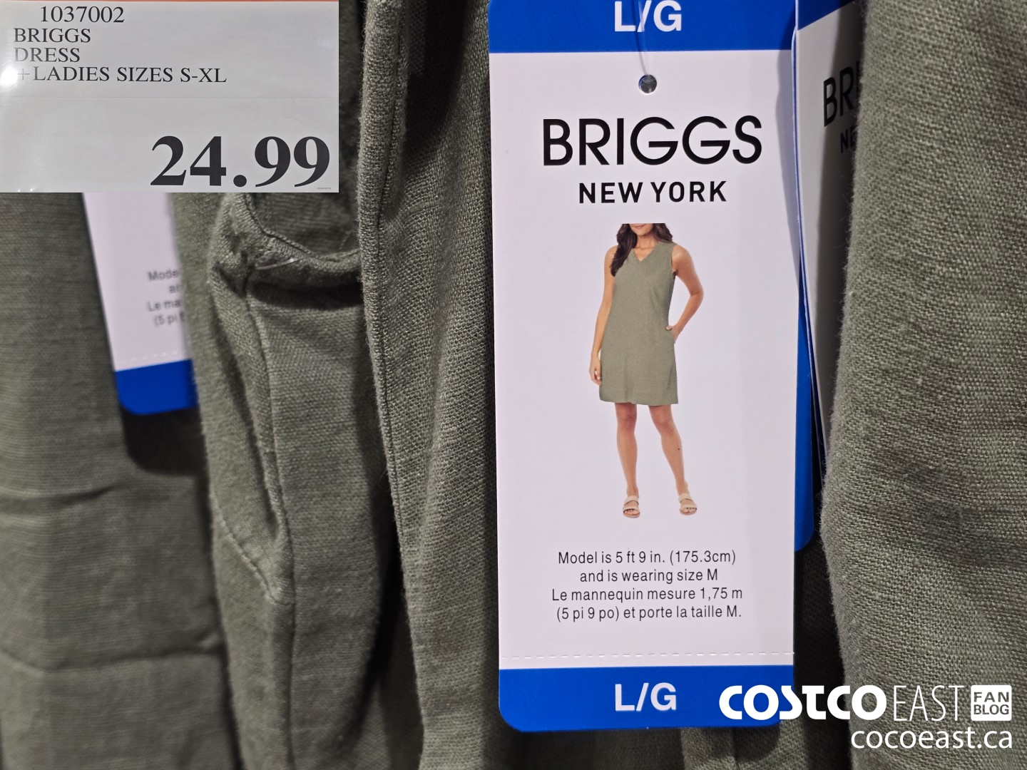 1037002 BRIGGS DRESS LADIES SIZES S-XL $24.99