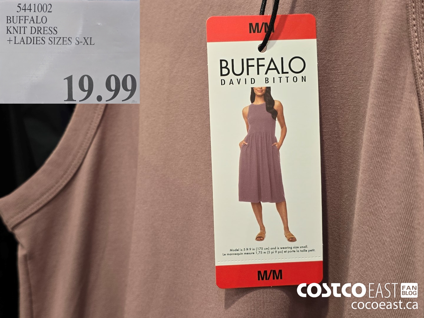 5441002 BUFFALO KNIT DRESS + LADIES SIZES S-XL $19.99