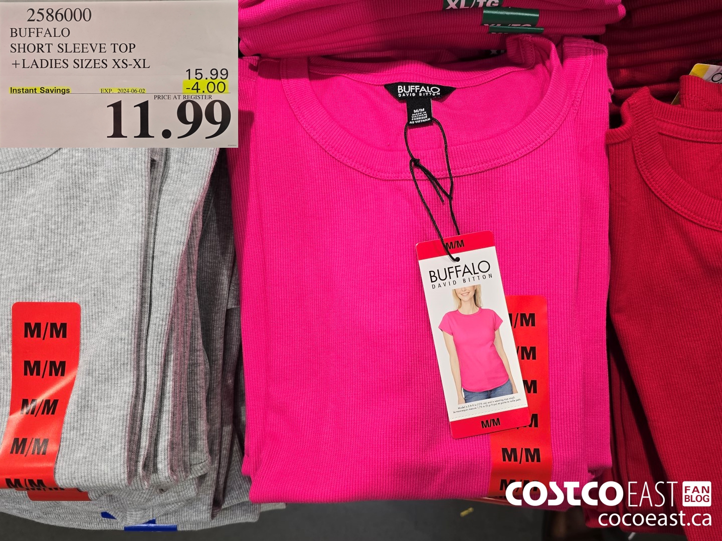 2586000 BUFFALO SHORT SLEEVE TOP +LADIES SIZES XS-XL ($4.00 INSTANT SAVINGS EXPIRES ON 2024-06-02) $11.99