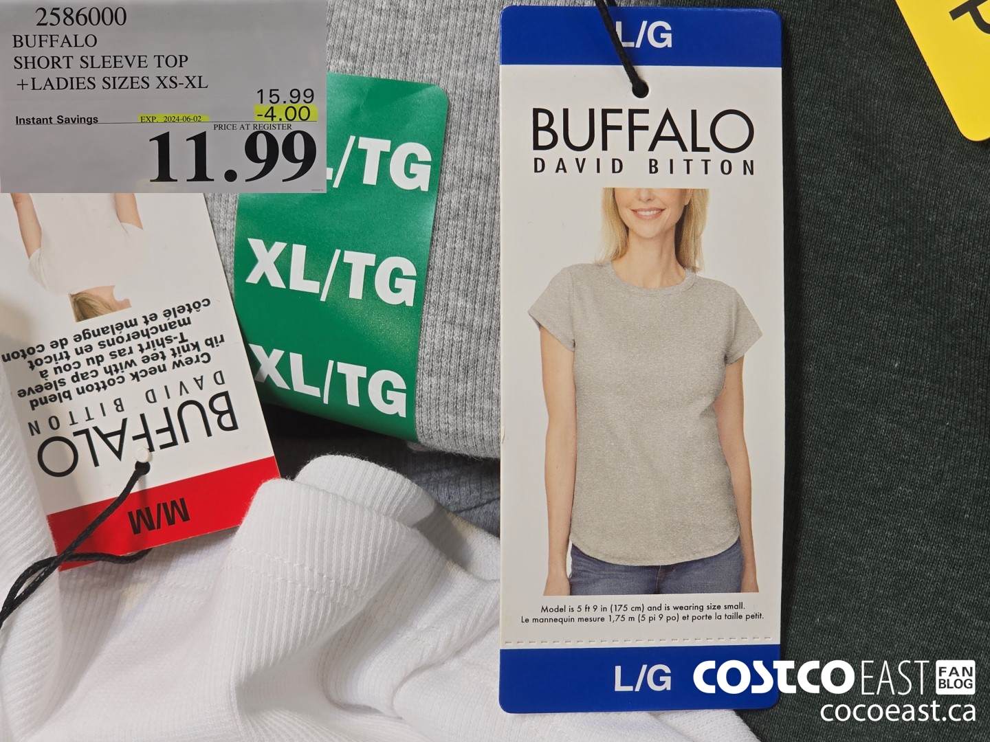 2586000 BUFFALO SHORT SLEEVE TOP +LADIES SIZES XS-XL ($4.00 INSTANT SAVINGS EXPIRES ON 2024-06-02) $11.99