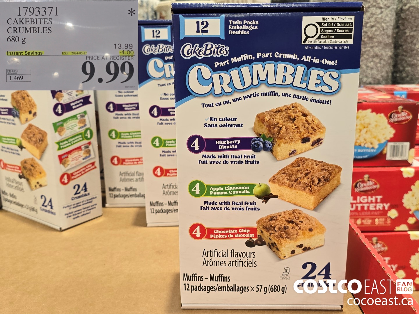 1793371 CAKEBITES CRUMBLES 680 G ($4.00 INSTANT SAVINGS EXPIRES ON 2024-05-12) $9.99