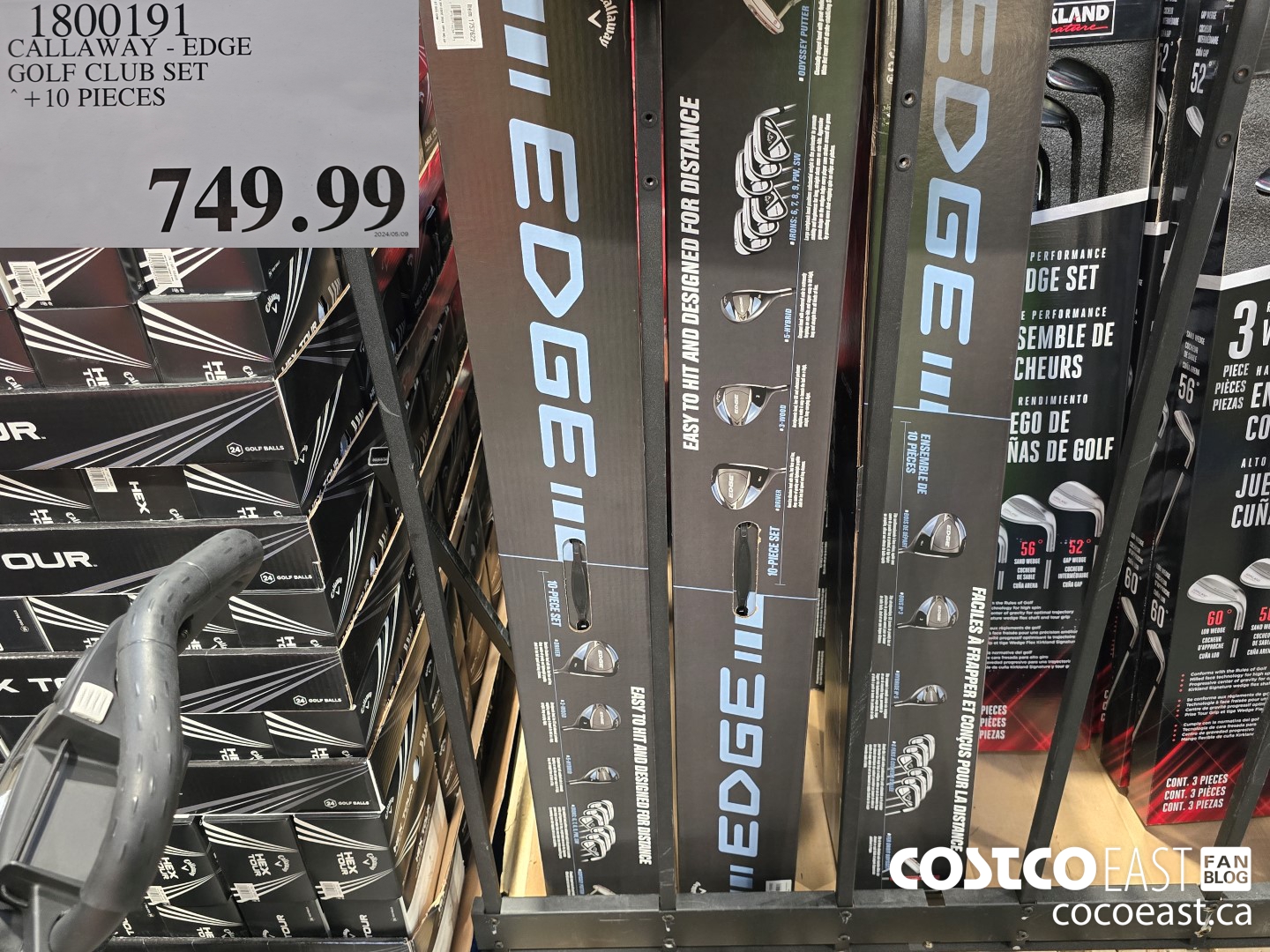 1800191 CALLAWAY - EDGE GOLF CLUB SET + 10 PIECES $749.99