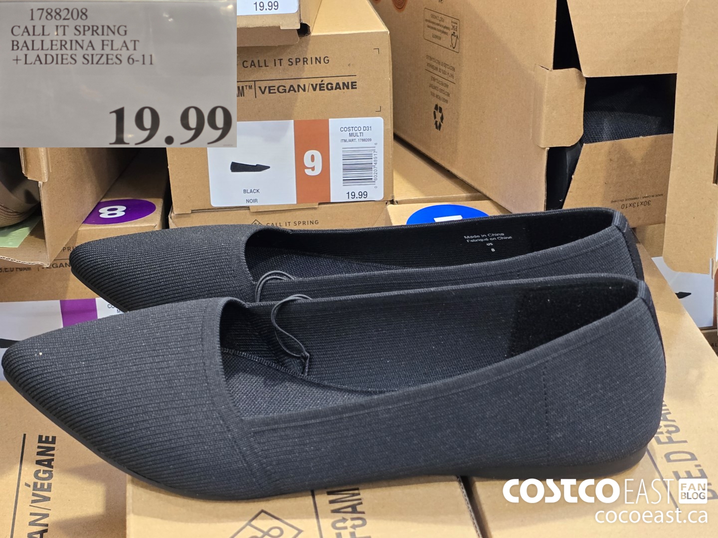 1788208 CALL !T SPRING BALLERINA FLAT +LADIES SIZES 6-11 $19.99