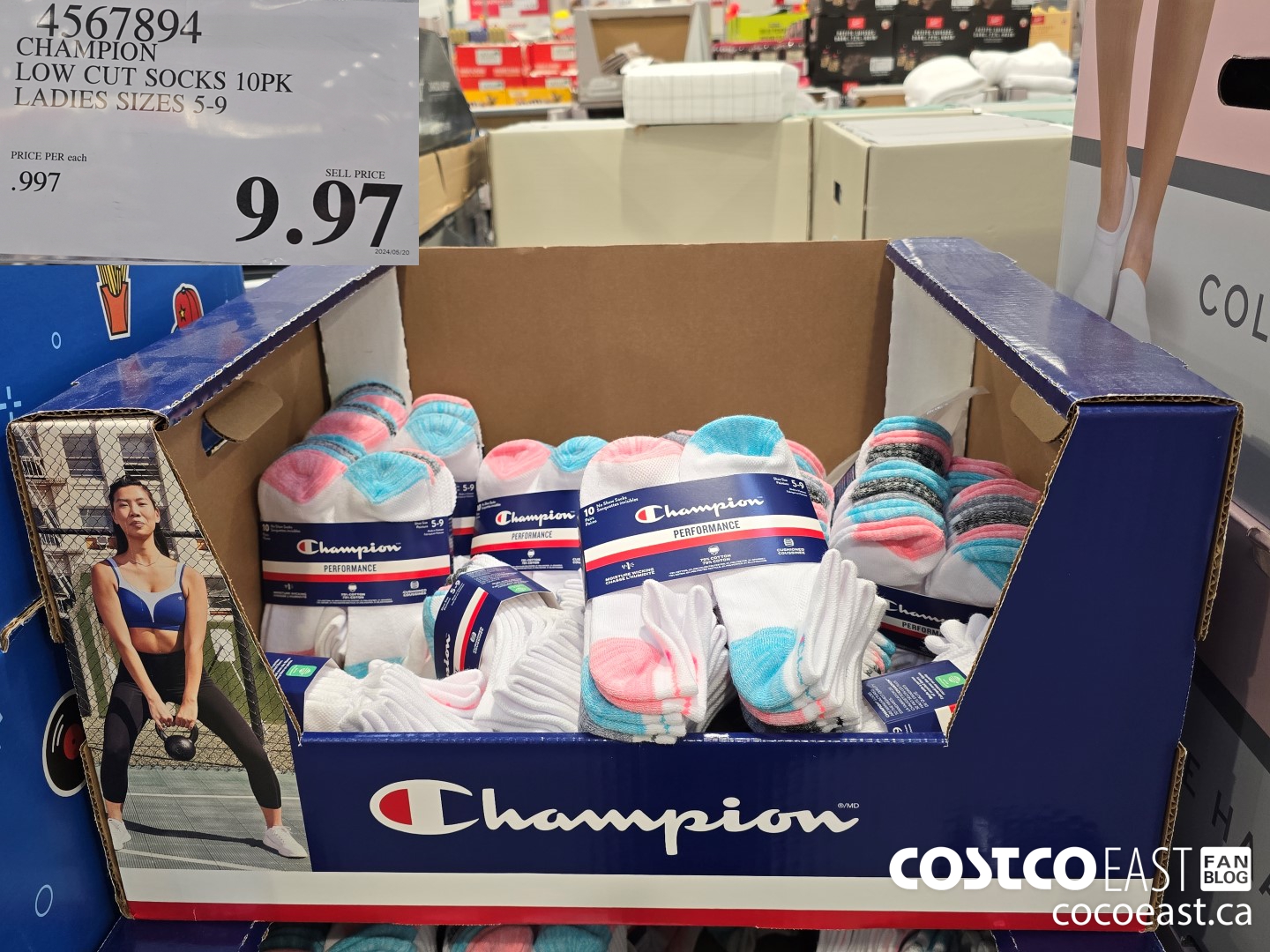 4567894 CHAMPION LOW CUT SOCKS 10PK LADIES SIZES 5-9 $9.97