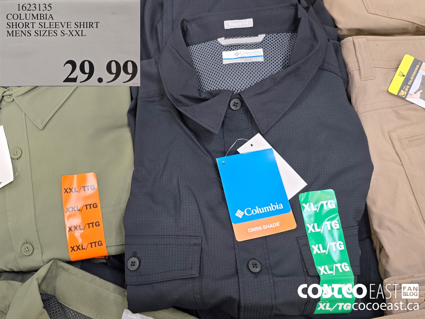 1623135 COLUMBIA SHORT SLEEVE SHIRT MENS SIZES S-XXL $29.99