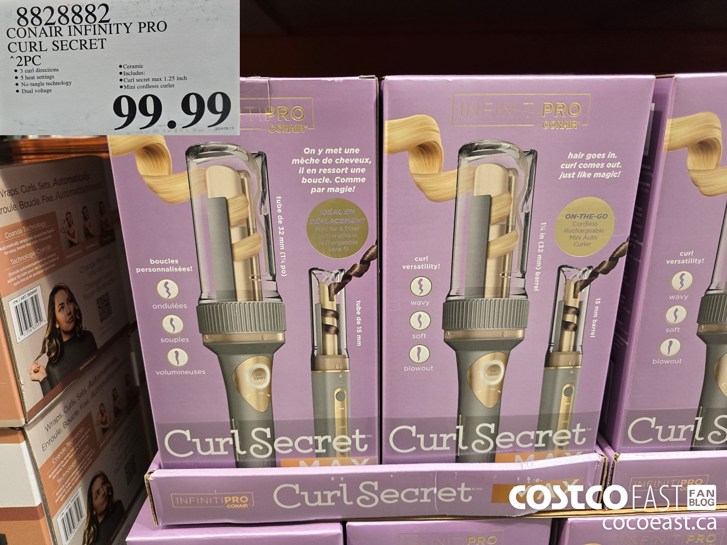 8828882 CONAIR INFINITY PRO CURL SECRET 2PC $99.99