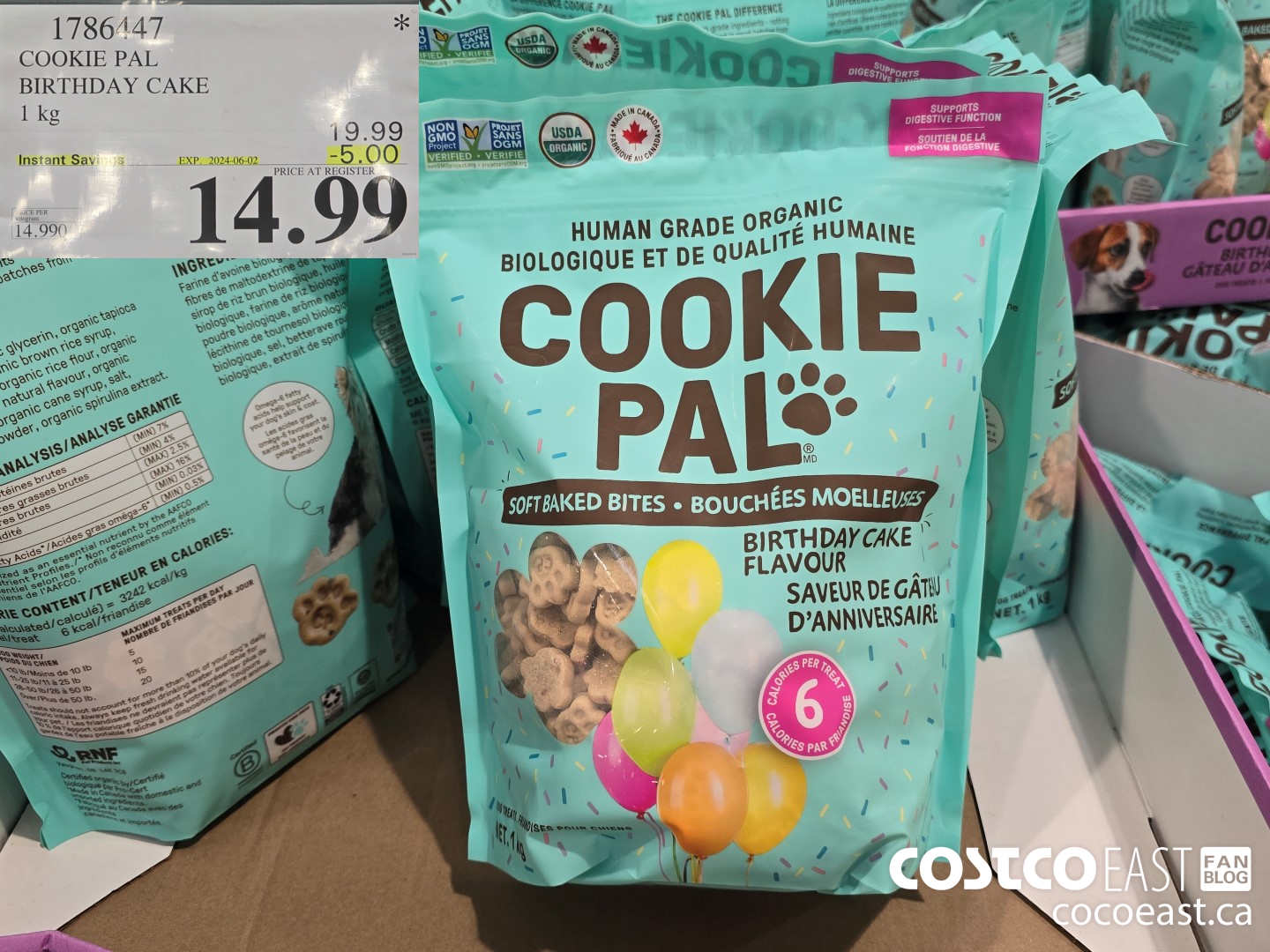 1786447 COOKIE PAL BIRTHDAY CAKE 1 kg ($5.00 INSTANT SAVINGS EXPIRES ON 2024-06-02) $14.99