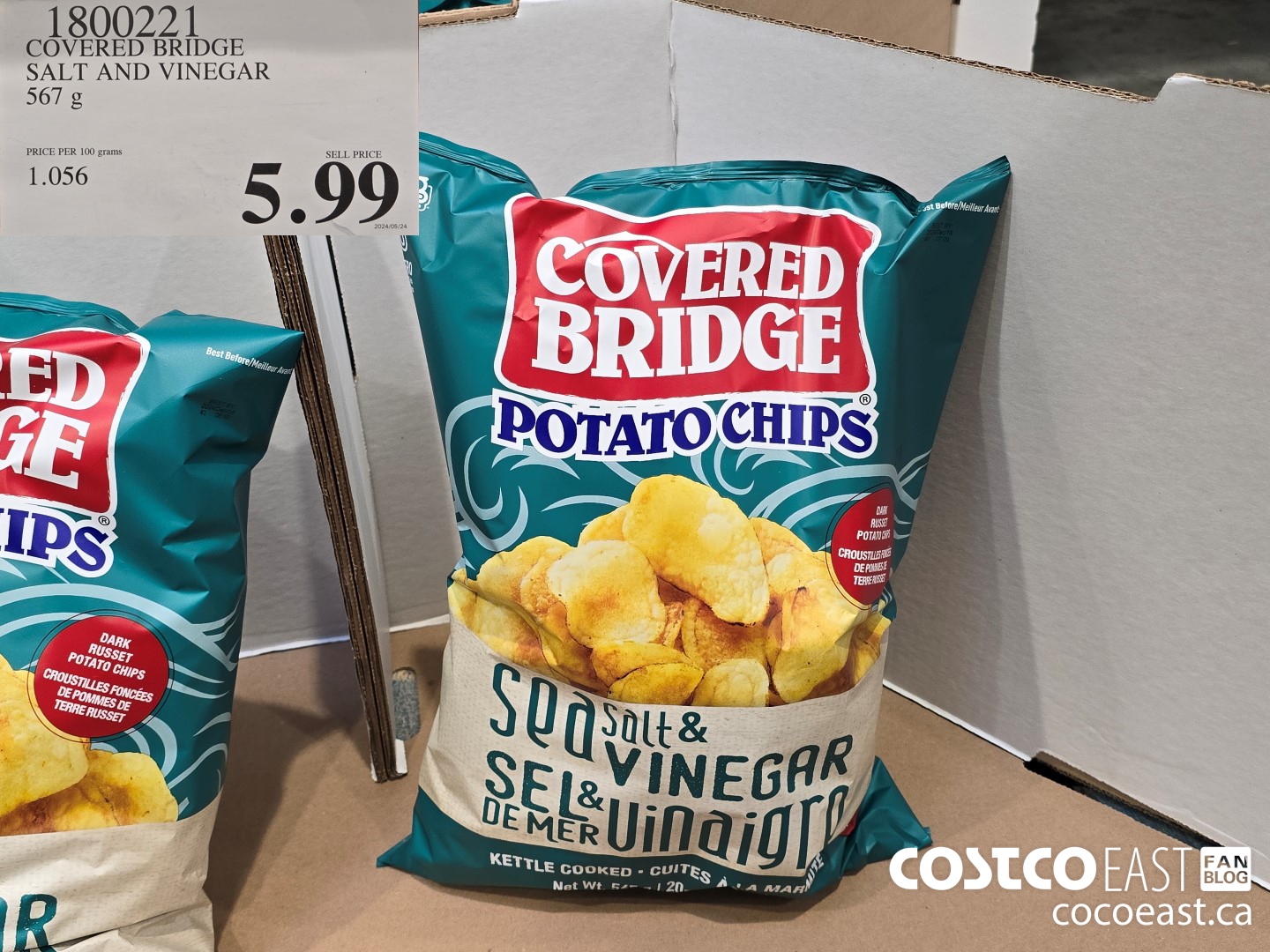 1800221 COVERED BRIDGE SALT AND VINEGAR 567 g $5.99