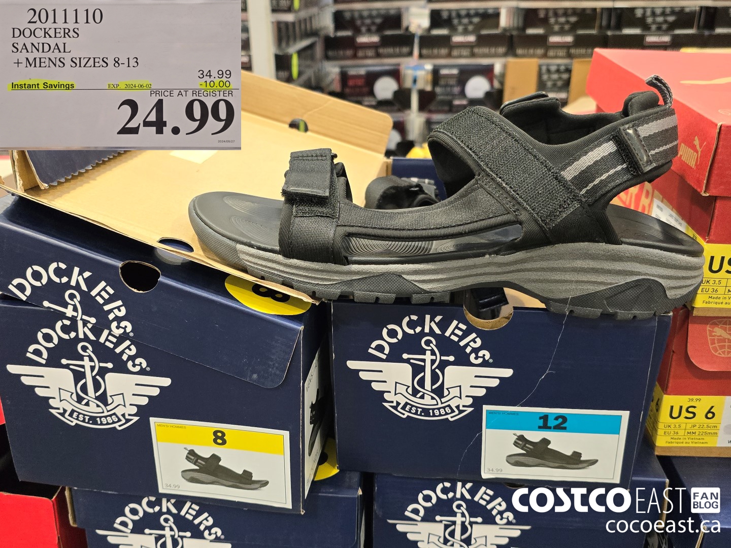 2011110 DOCKERS SANDAL +MENS SIZES 8-13 ($10.00 INSTANT SAVINGS EXPIRES ON 2024-06-02) $24.99