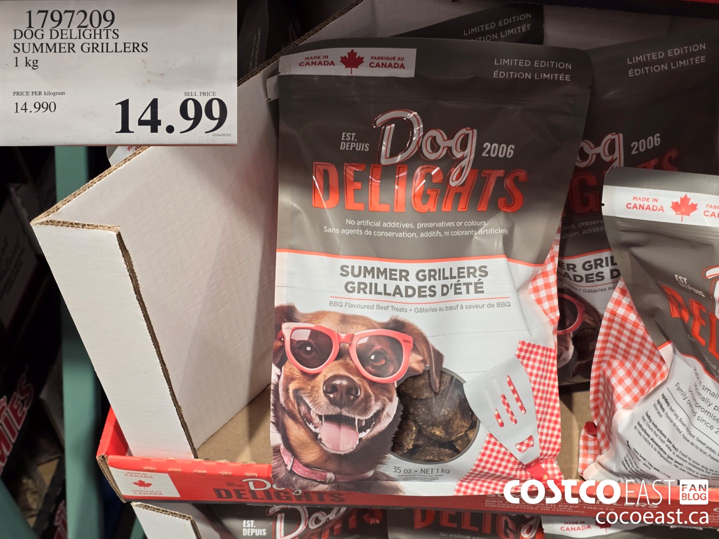 1797209 DOG DELIGHTS SUMMER GRILLERS 1 KG $14.99
