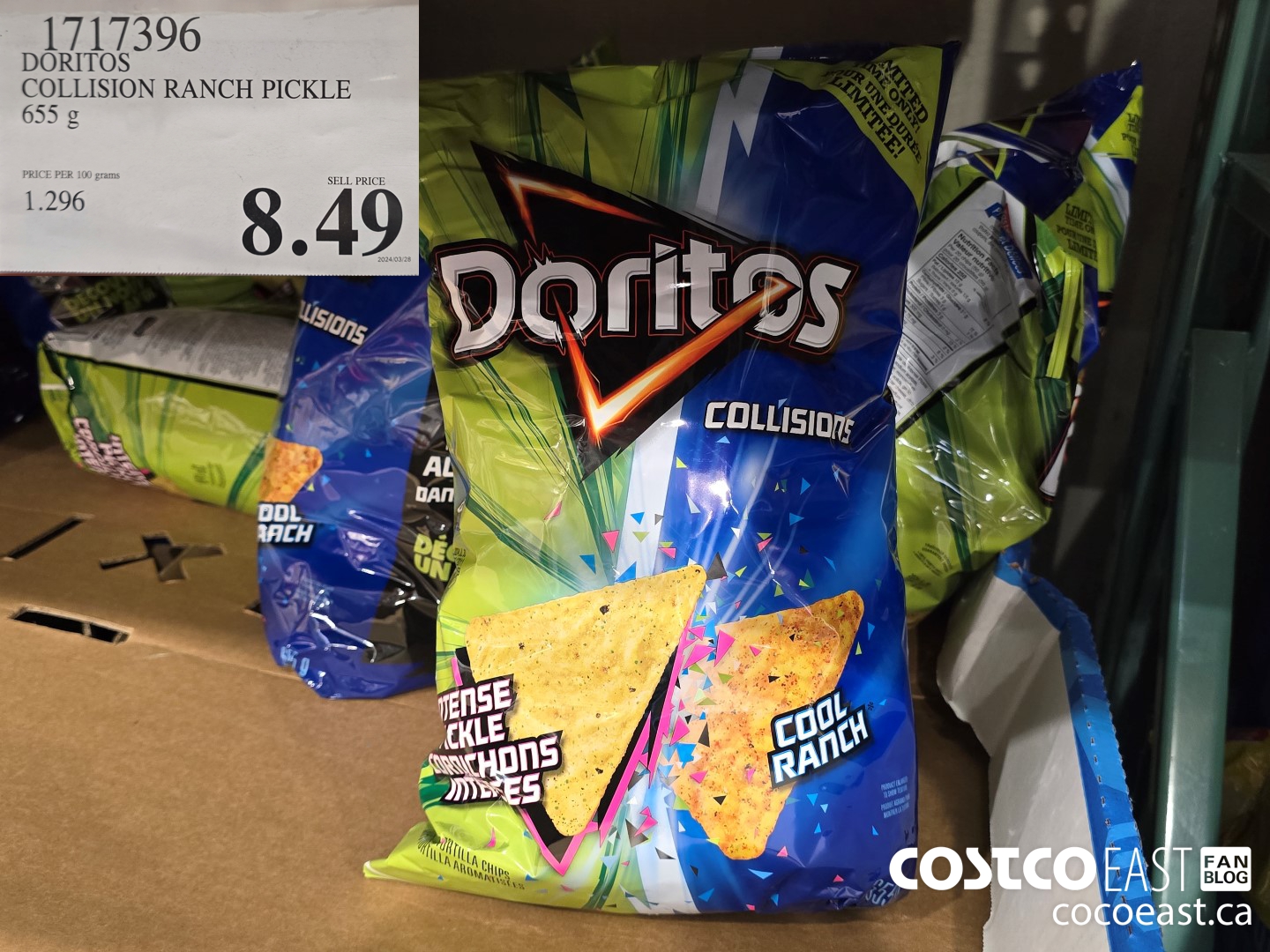 1717396 DORITOS COLLISION RANCH PICKLE 655 g $8.49