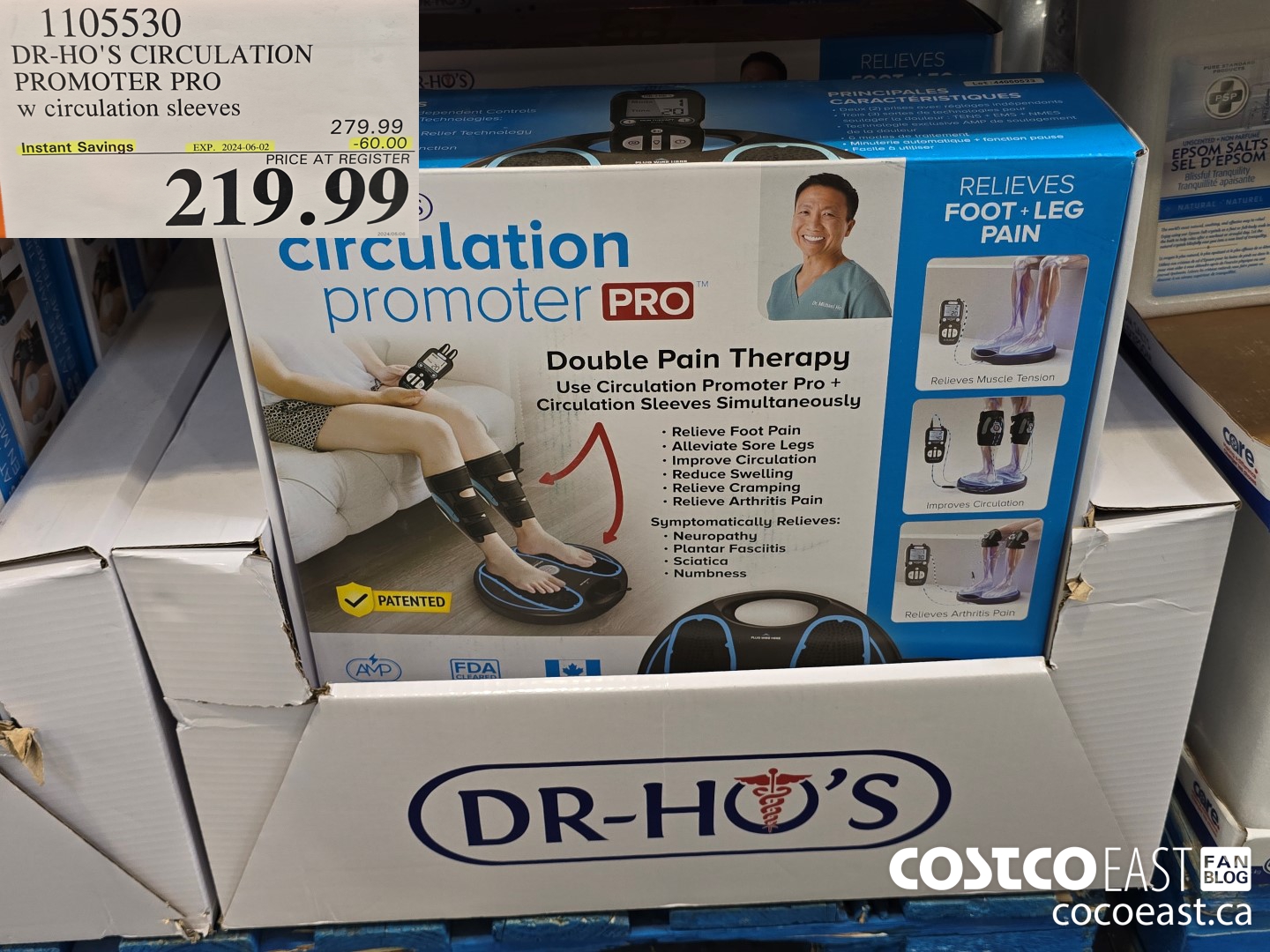 1105530 DR-HO'S CIRCULATION PROMOTER PRO w circulation sleeves ($60.00 INSTANT SAVINGS EXPIRES ON 2024-06-02) $219.99