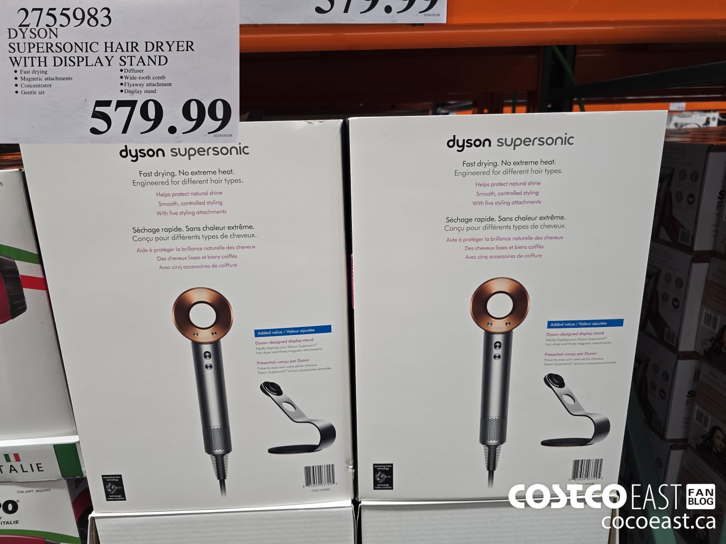 2755983 DYSON SUPERSONIC HAIR DRYER WITH DISPLAY STAND $579.99