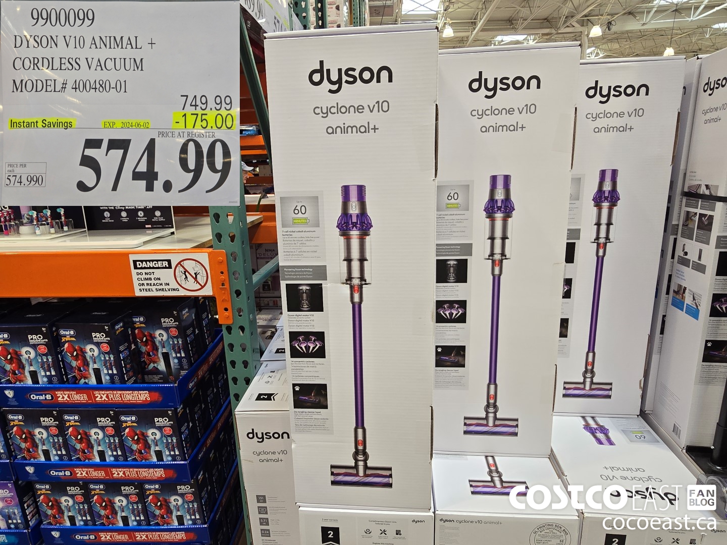 9900099 DYSON VI0 ANIMAL + CORDLESS VACUUM MODEL# 400480-01 ($175.00 INSTANT SAVINGS EXPIRES ON 2024-06-02) $574.99