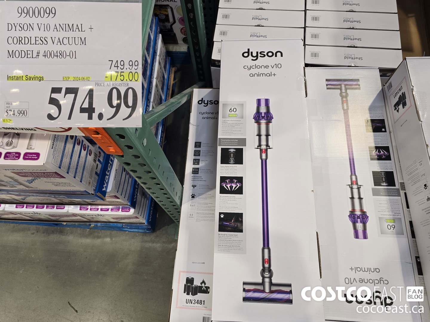 9900099 DYSON VI0 ANIMAL + CORDLESS VACUUM MODEL# 400480-01 ($175.00 INSTANT SAVINGS EXPIRES ON 2024-06-02) $574.99
