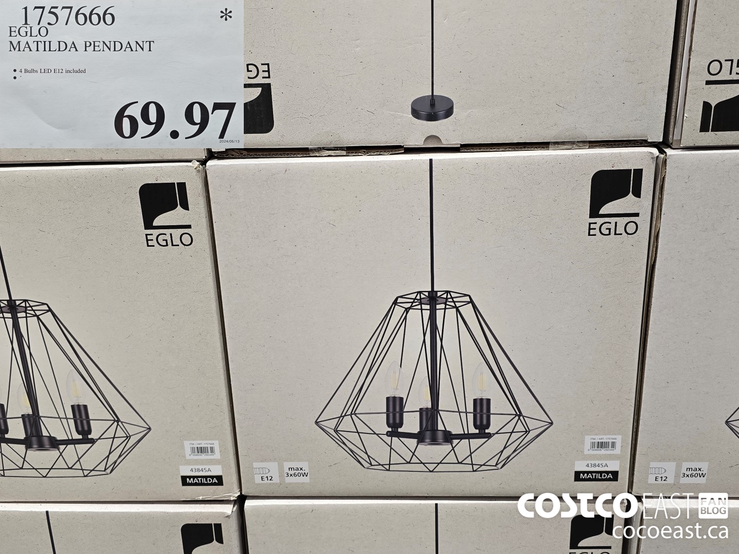 1757666 EGLO MATILDA PENDANT $69.97