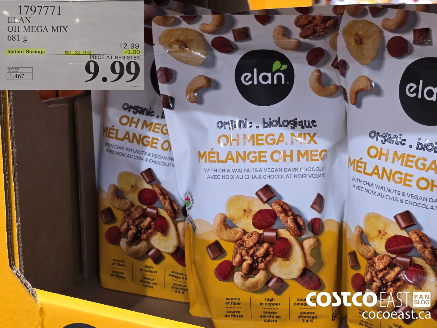 1797771 ELAN OH MEGA MIX 681 g ($3.00 INSTANT SAVINGS EXPIRES ON 2024-05-05) $9.99