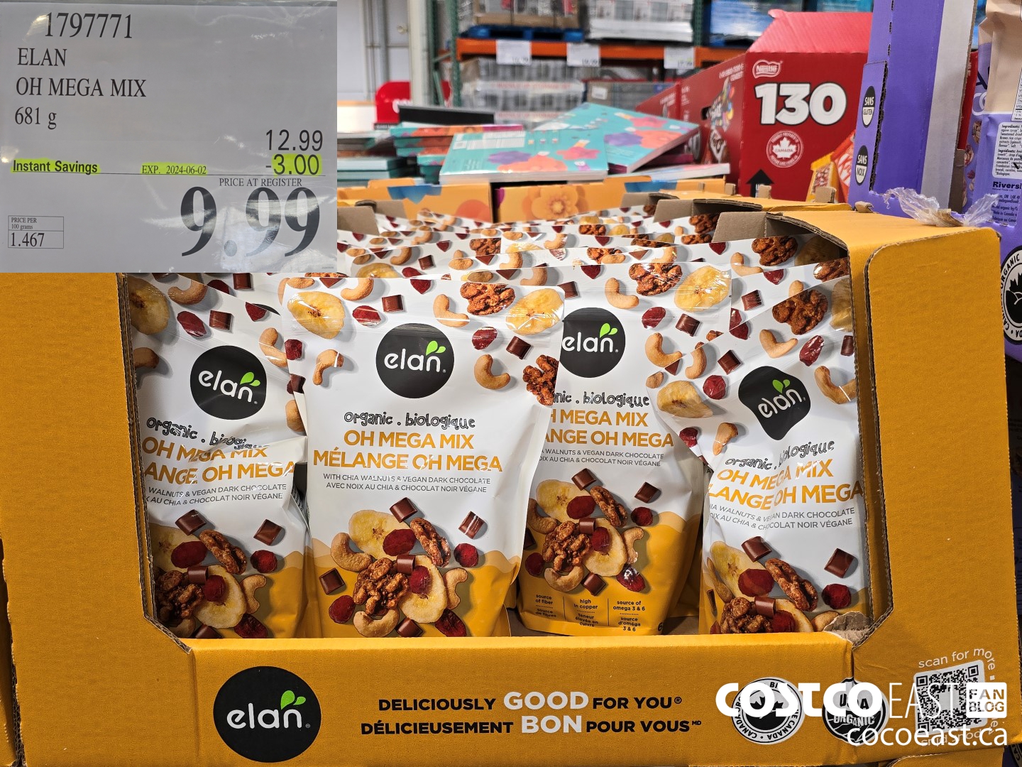 1797771 ELAN OH MEGA MIX 681 g ($3.00 INSTANT SAVINGS EXPIRES ON 2024-06-02) $9.99