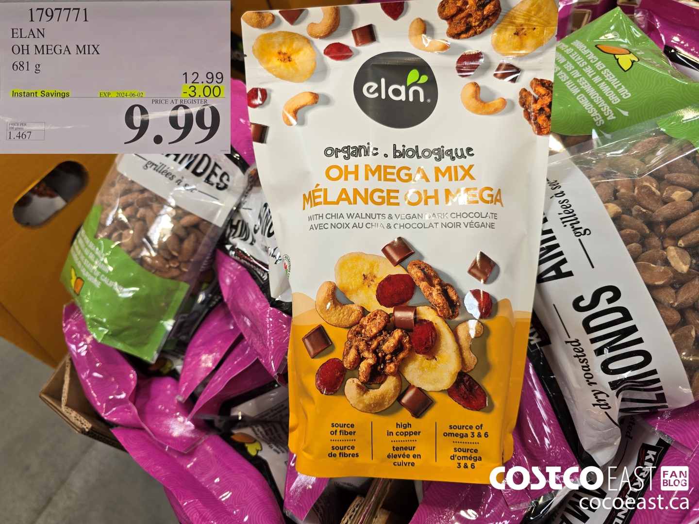 1797771 ELAN OH MEGA MIX 681 g ($3.00 INSTANT SAVINGS EXPIRES ON 2024-06-02) $9.99