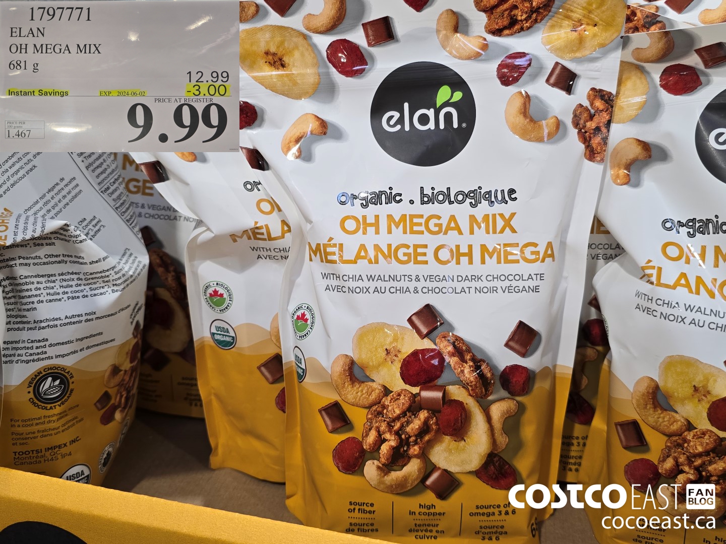 1797771 ELAN OH MEGA MIX 681 g ($3.00 INSTANT SAVINGS EXPIRES ON 2024-06-02) $9.99