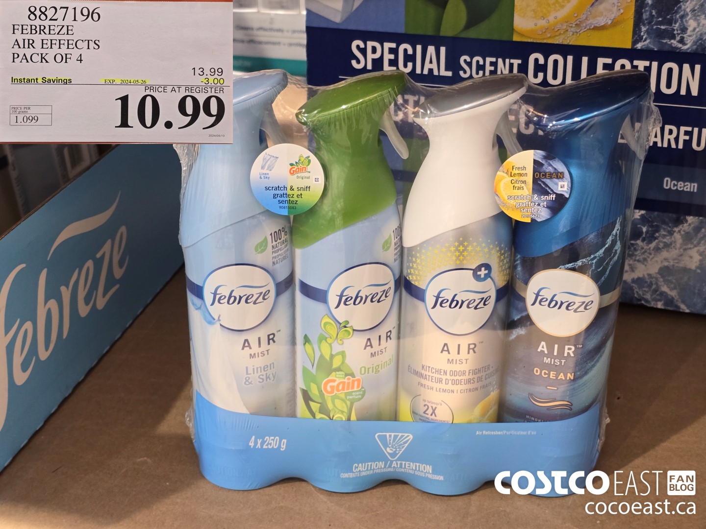 8827196 FEBREZE AIR EFFECTS PACK OF 4 ($3.00 INSTANT SAVINGS EXPIRES ON 2024-05-26) $10.99