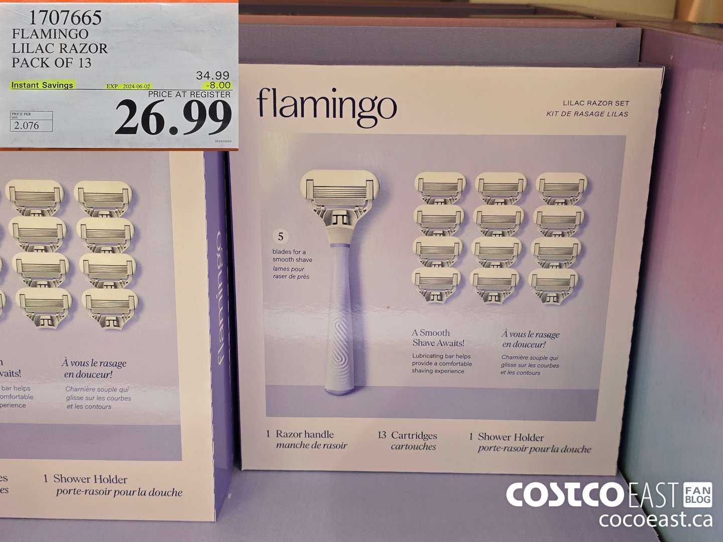 1707665 FLAMINGO LILAC RAZOR PACK OF 13 ($8.00 INSTANT SAVINGS EXPIRES ON 2024-06-02) $26.99
