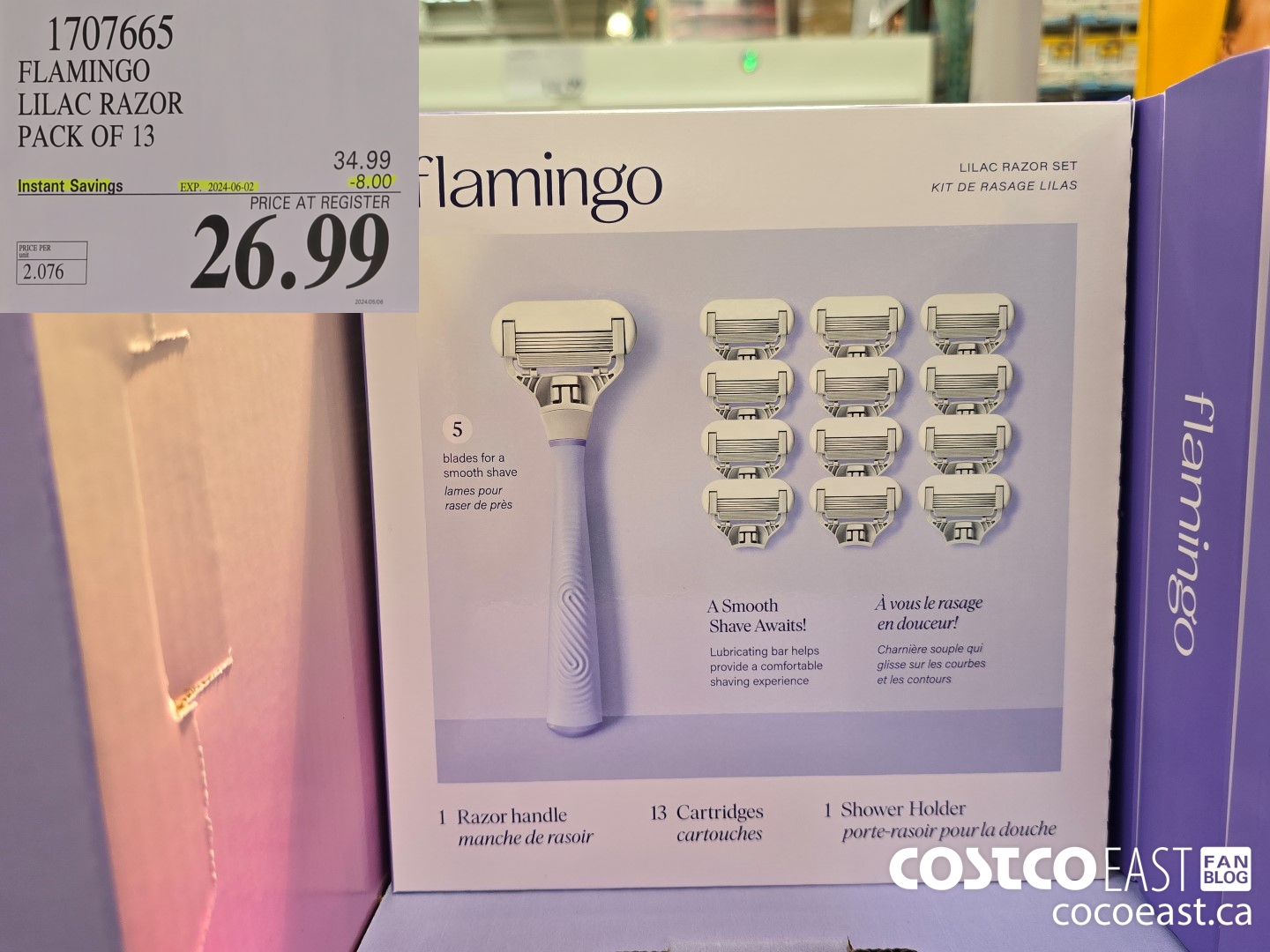 1707665 FLAMINGO LILAC RAZOR PACK OF 13 ($8.00 INSTANT SAVINGS EXPIRES ON 2024-06-02) $26.99