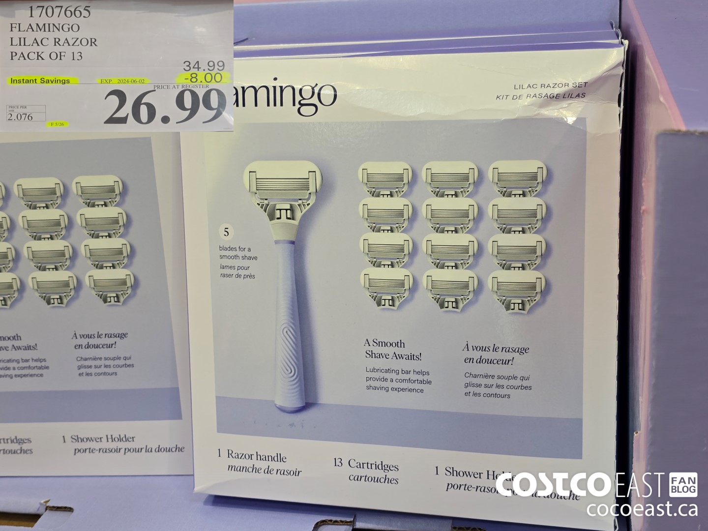 1707665 FLAMINGO LILAC RAZOR PACK OF 13 ($8.00 INSTANT SAVINGS EXPIRES ON 2024-06-02) $26.99