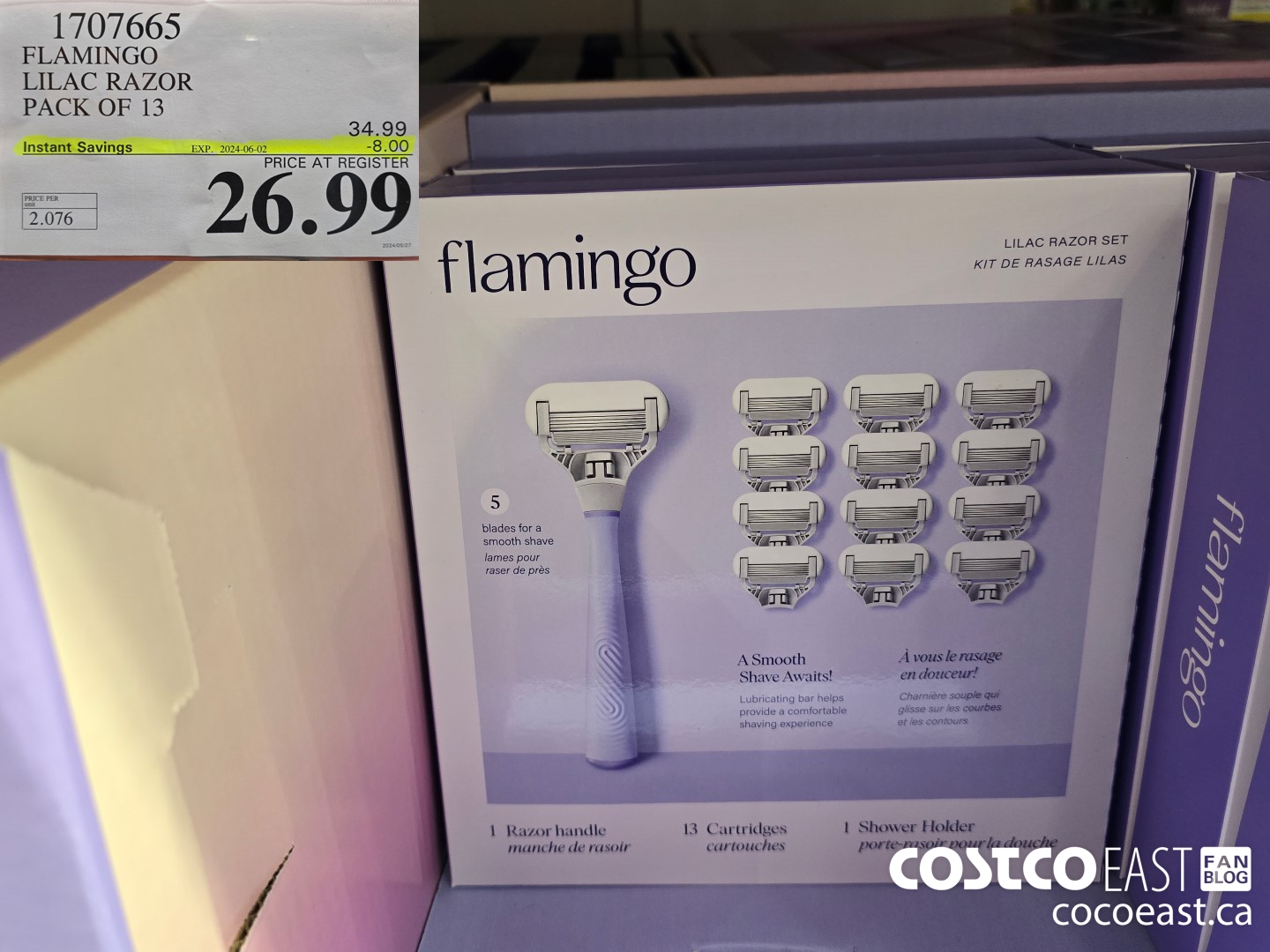 1707665 FLAMINGO LILAC RAZOR PACK OF 13 ($8.00 INSTANT SAVINGS EXPIRES ON 2024-06-02) $26.99