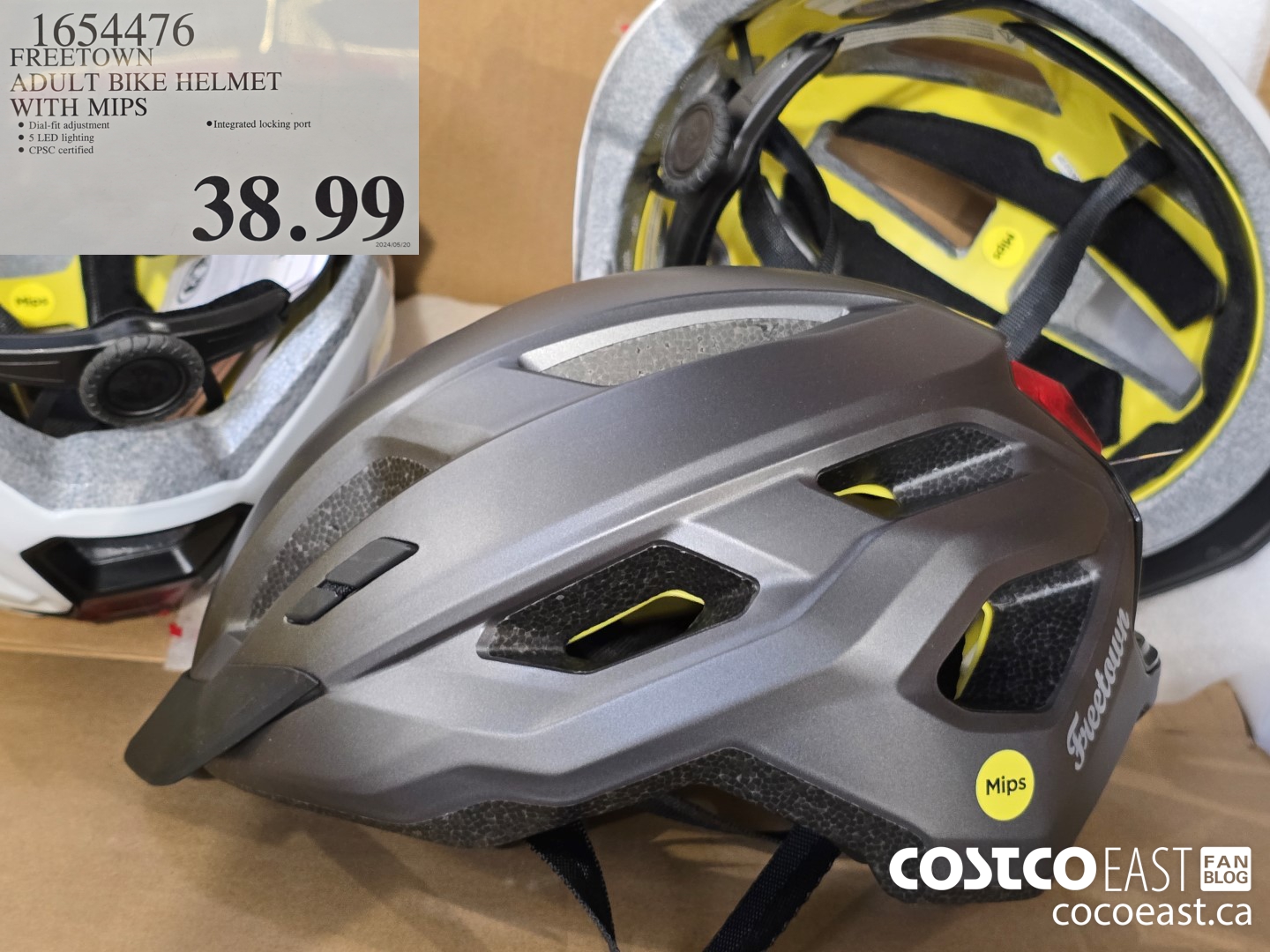 1654476 FREETOWN ADULT BIKE HELMET WITH MIPS $38.99