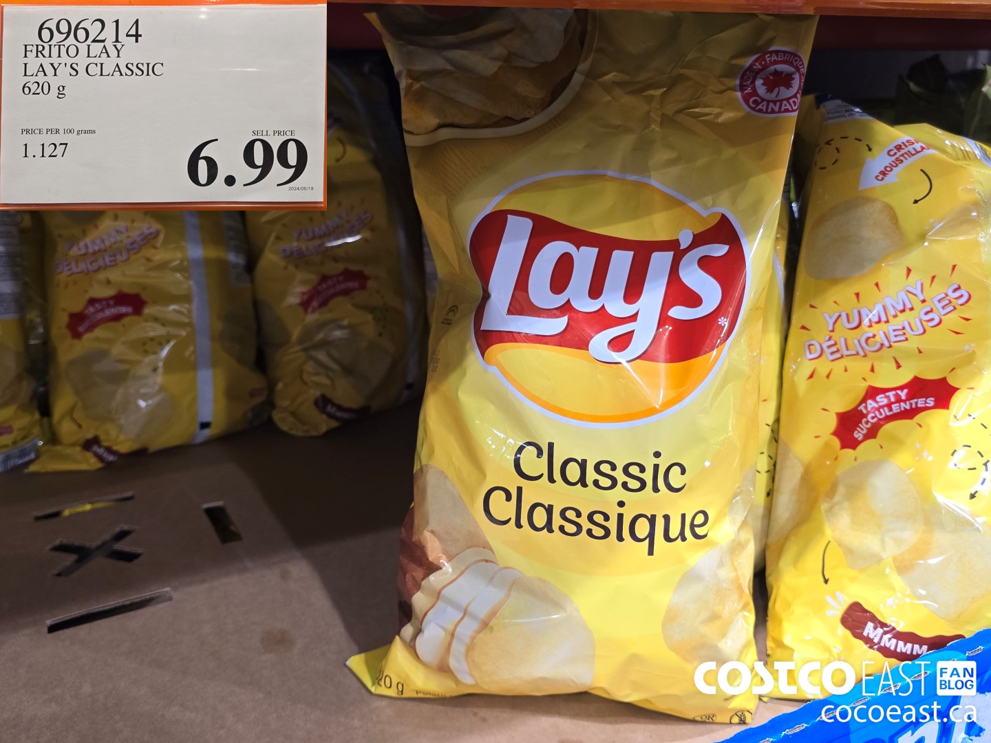 696214 FRITO LAY LAYS CLASSIC 620 G $6.99