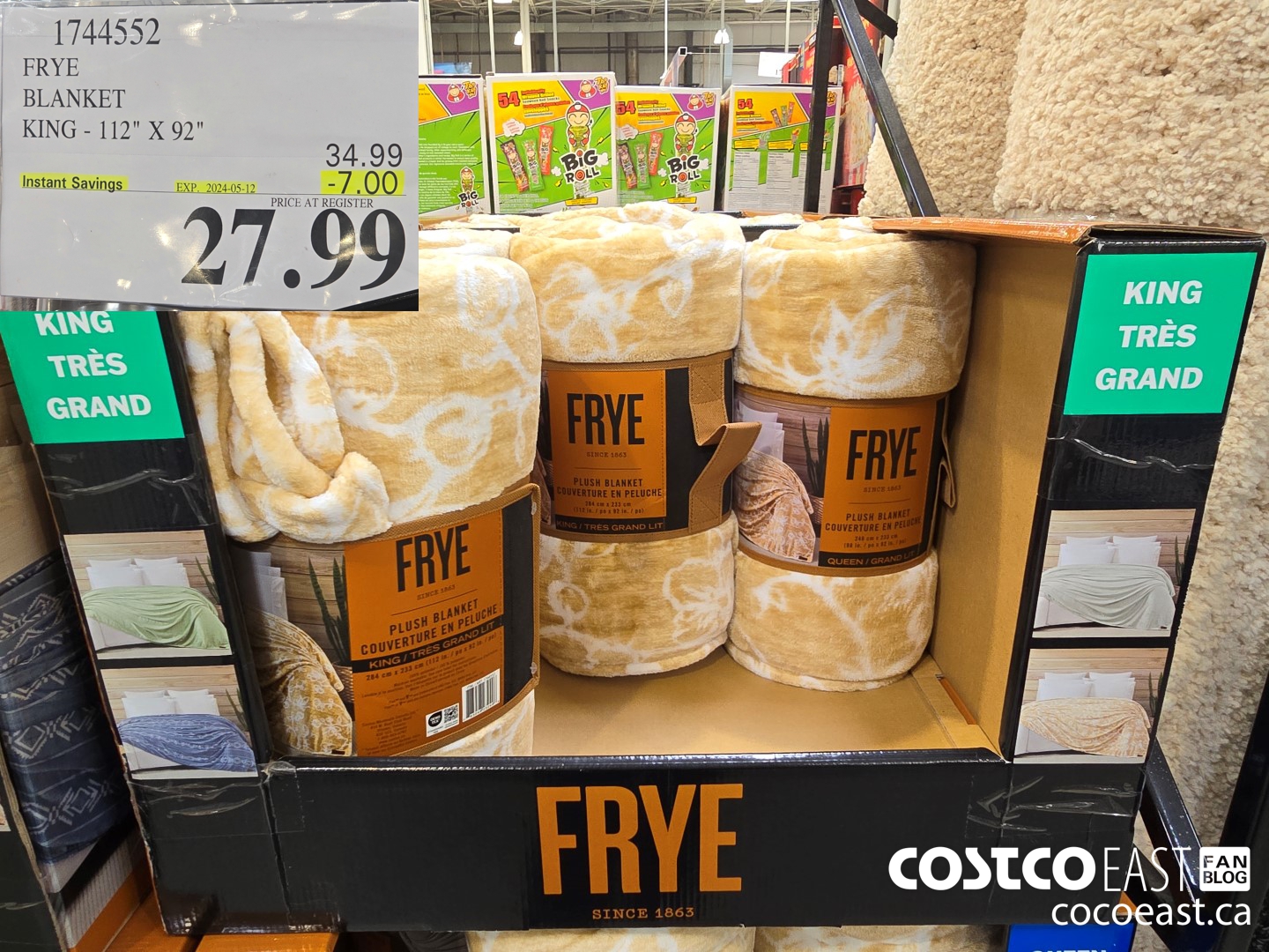 1744552 FRYE BLANKET KING - 112