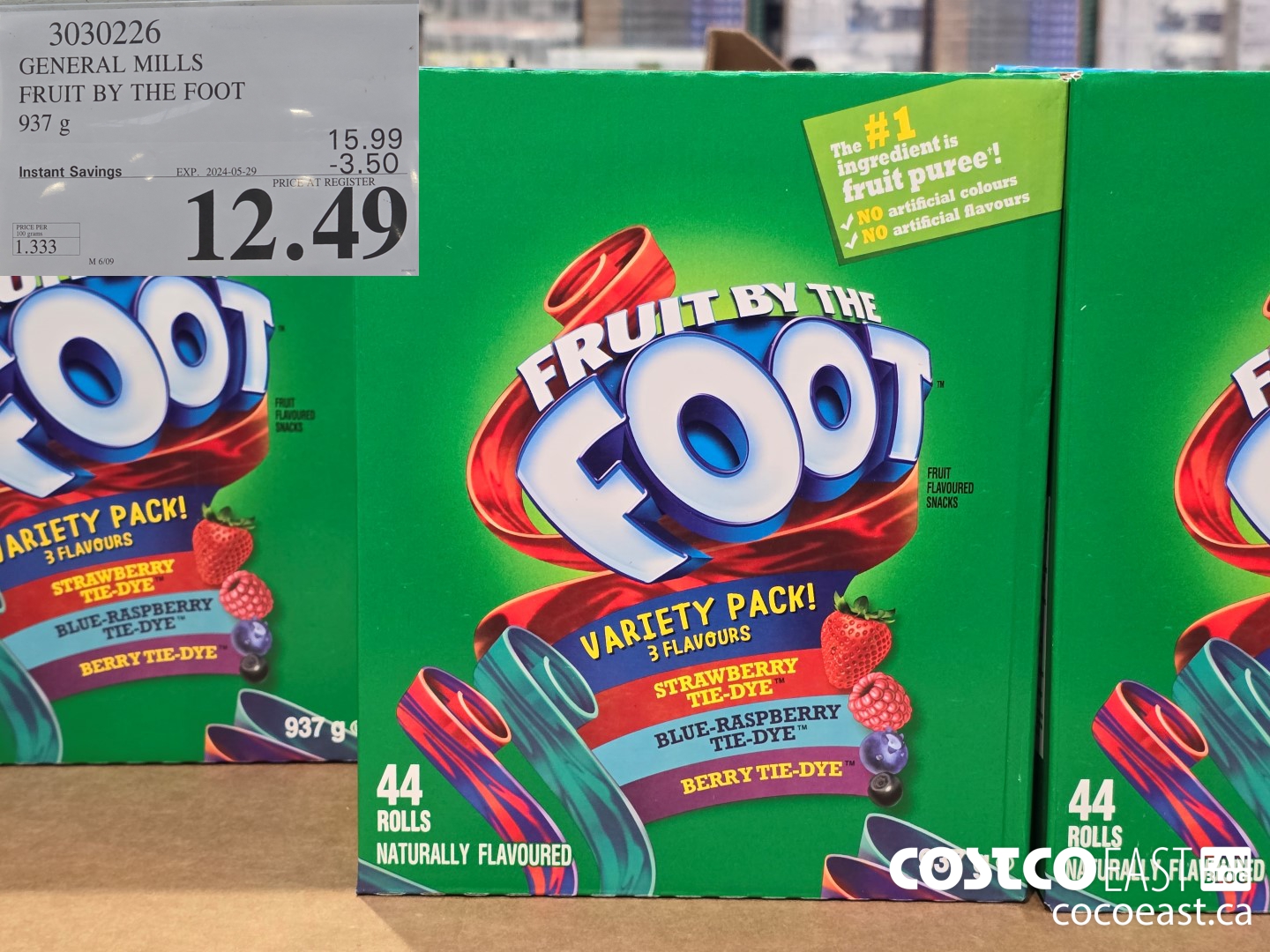 3030226 GENERAL MILLS FRUIT BY THE FOOT 937 G ($3.50 INSTANT SAVINGS EXPIRES ON 2024-05-29) $12.49