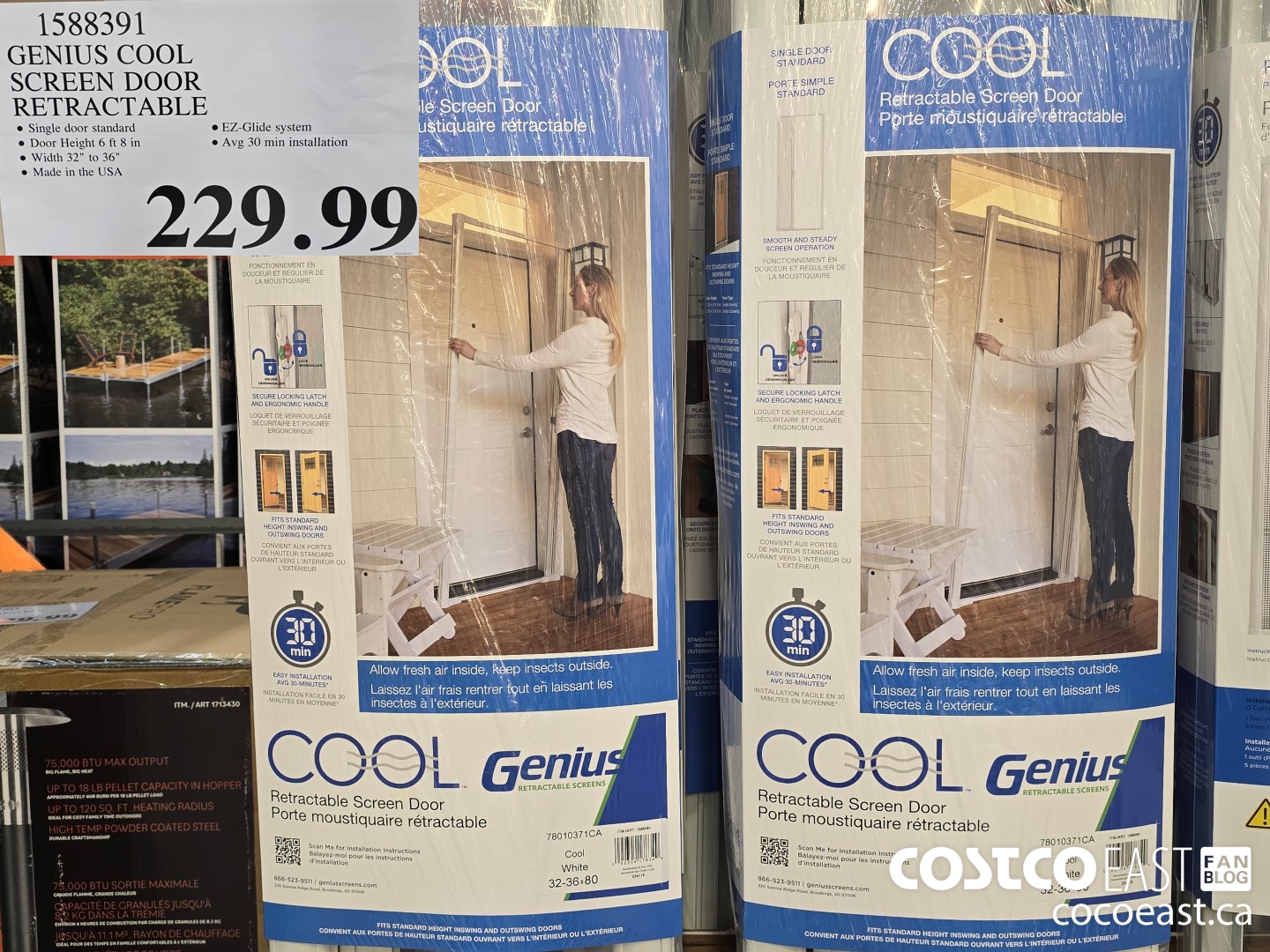 1588391 GENIUS COOL SCREEN DOOR RETRACTABLE $229.99