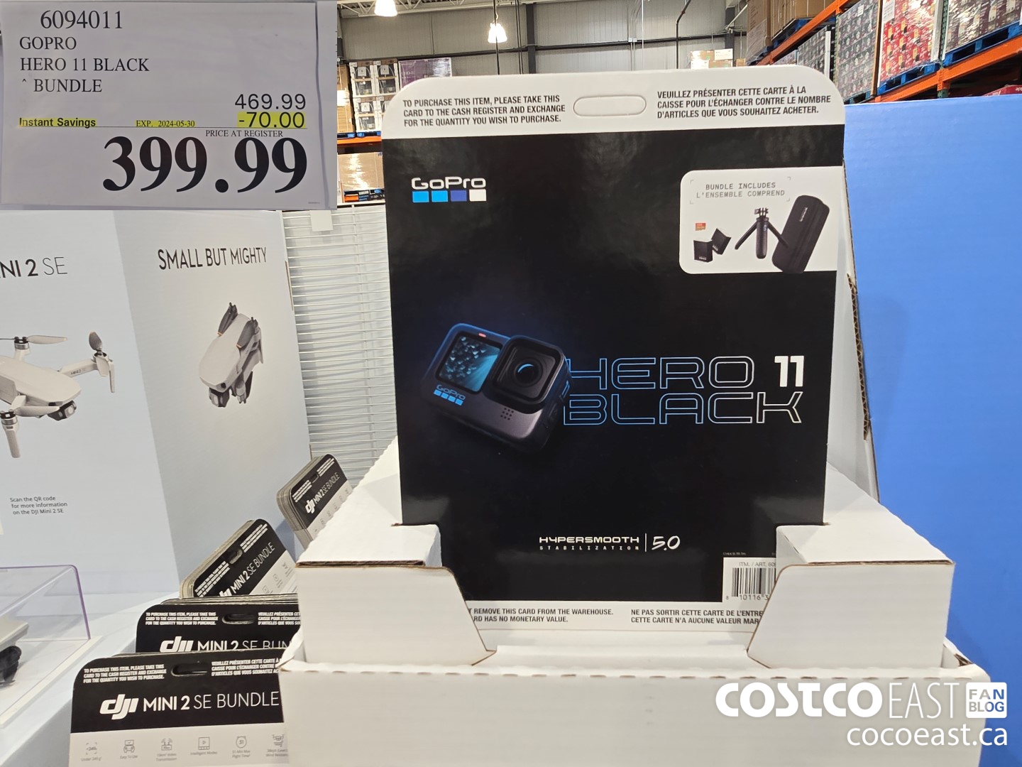 6094011 GOPRO HERO 11 BLACK ~ BUNDLE ($70.00 INSTANT SAVINGS EXPIRES ON 2024-05-30) $399.99