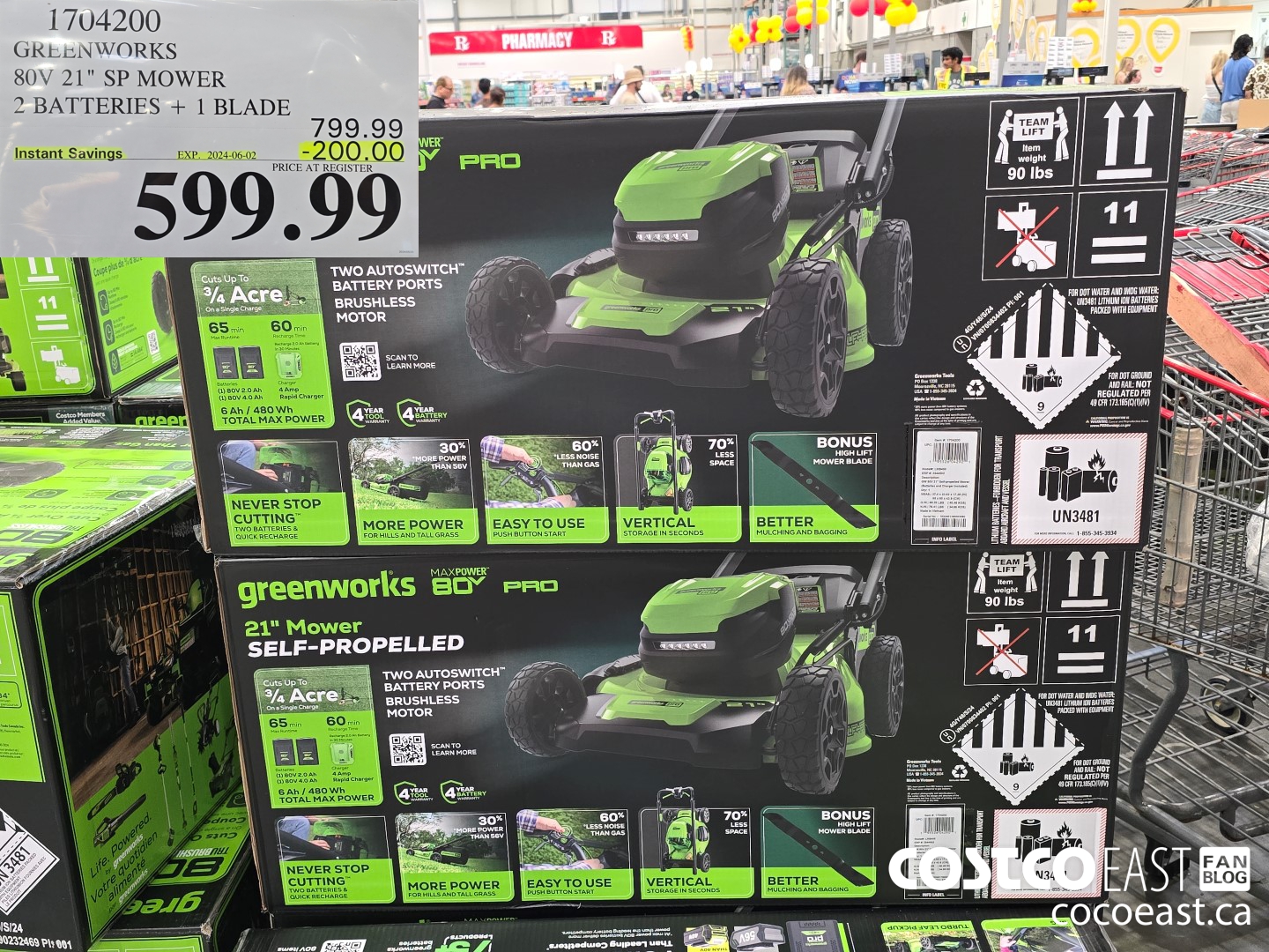 1704200 GREENWORKS 80V 21