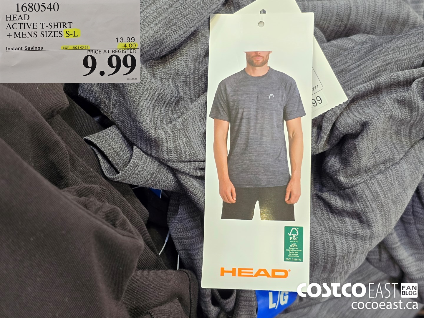 1680540 HEAD ACTIVE T-SHIRT +MENS SIZES S-L ($4.00 INSTANT SAVINGS EXPIRES ON 2024-05-19) $9.99