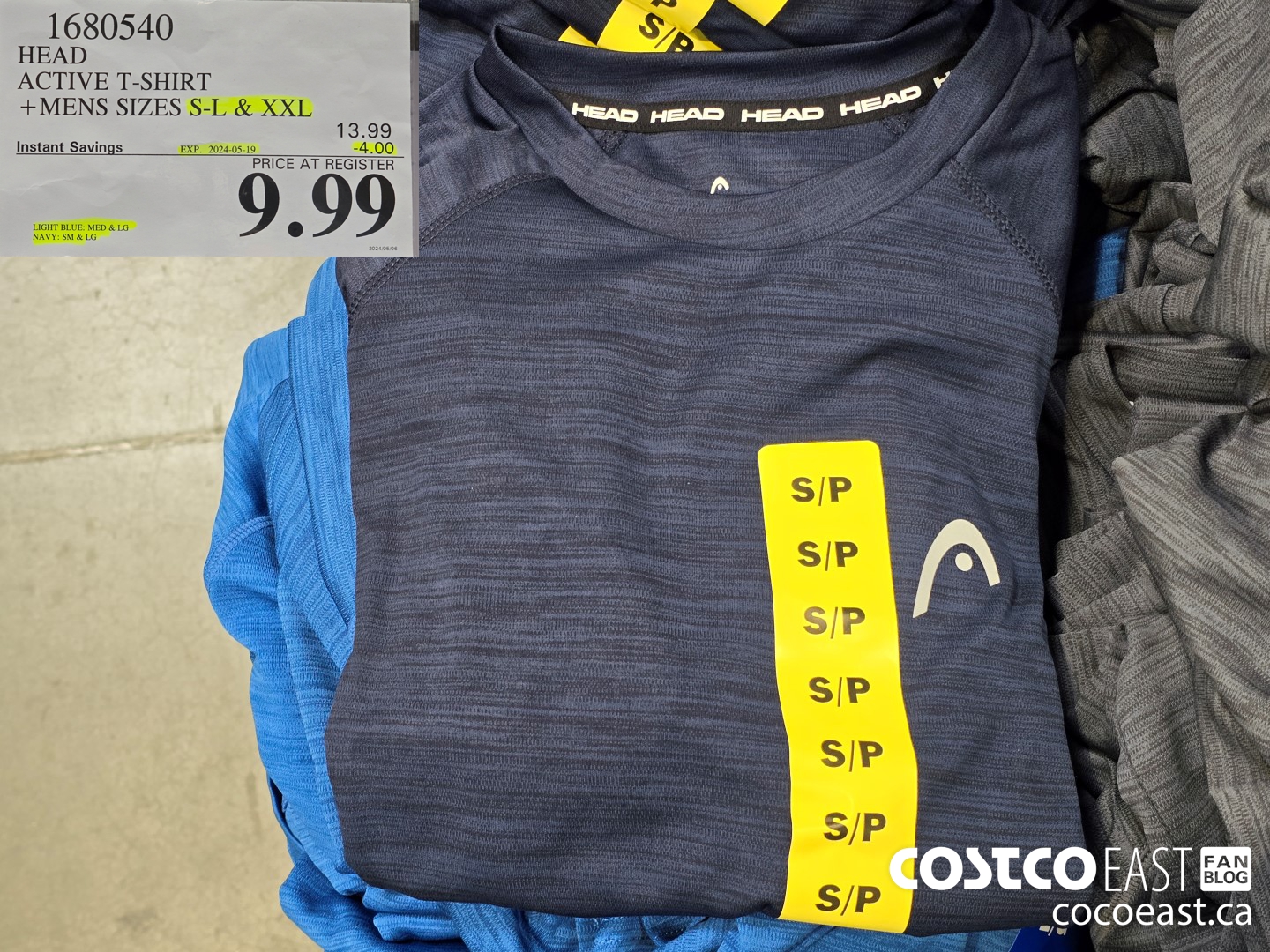 1680540 HEAD ACTIVE T-SHIRT +MENS SIZES S-L & XXL ($4.00 INSTANT SAVINGS EXPIRES ON 2024-05-19) $9.99