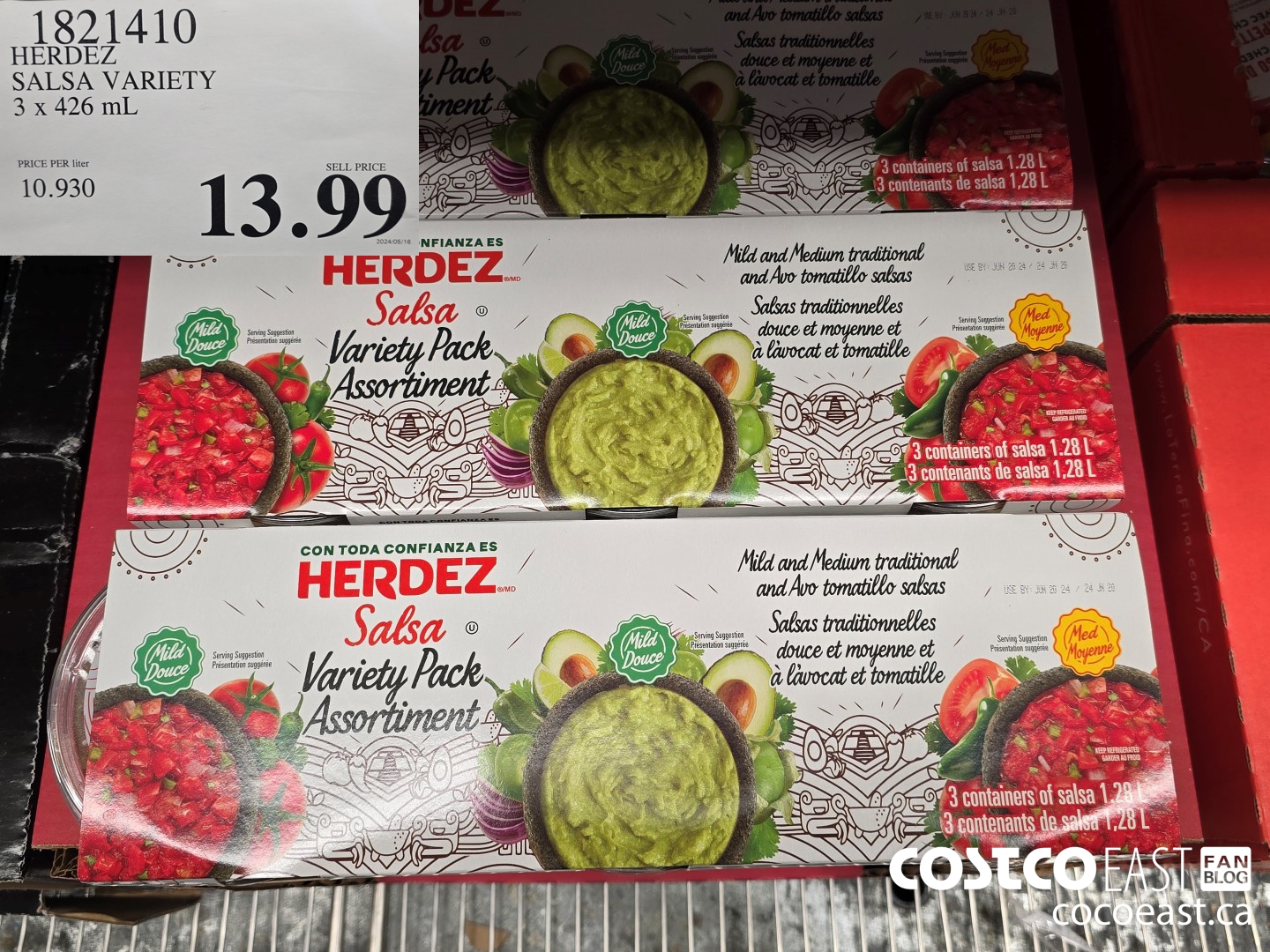 1821410 HERDEZ SALSA VARIETY 3 X 426 ML $13.99